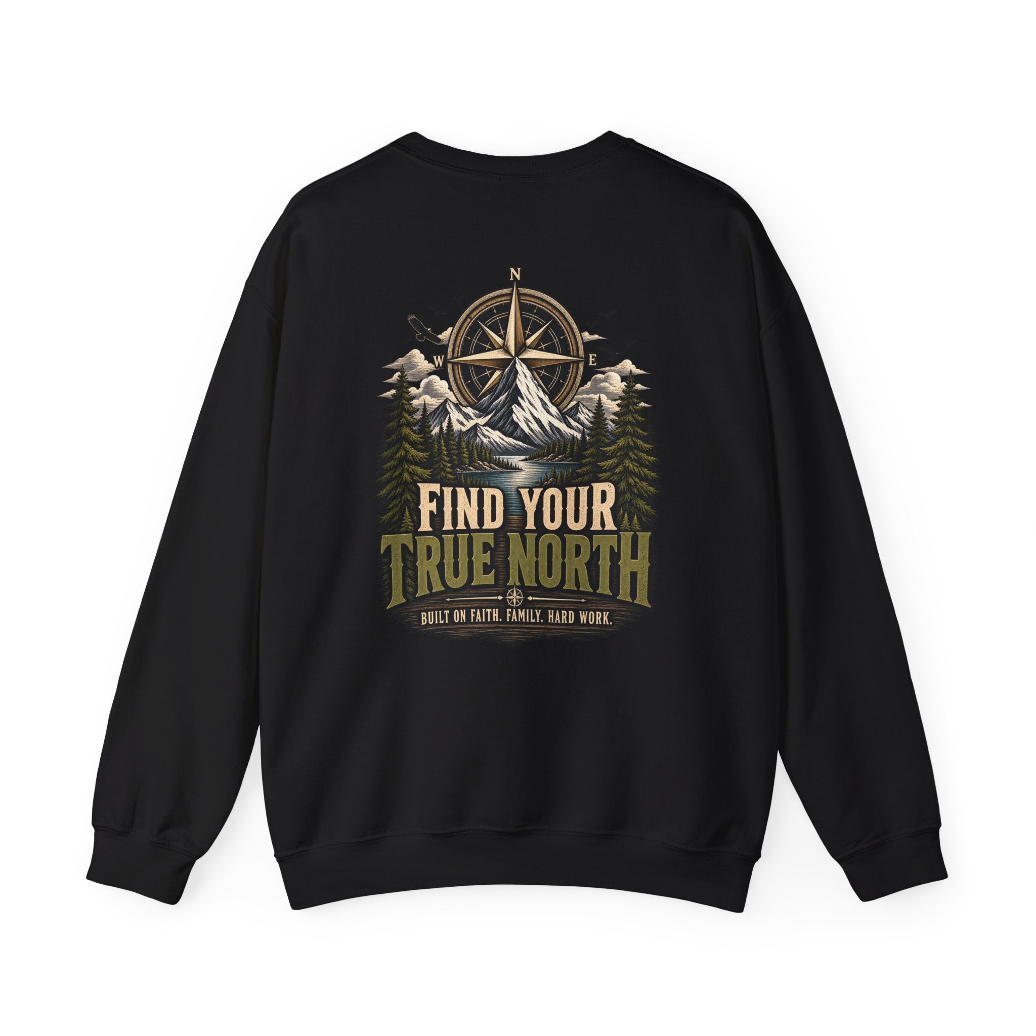 NS-001 Crewneck Sweatshirt —Northbound Supply Co. Find Your True North Compass