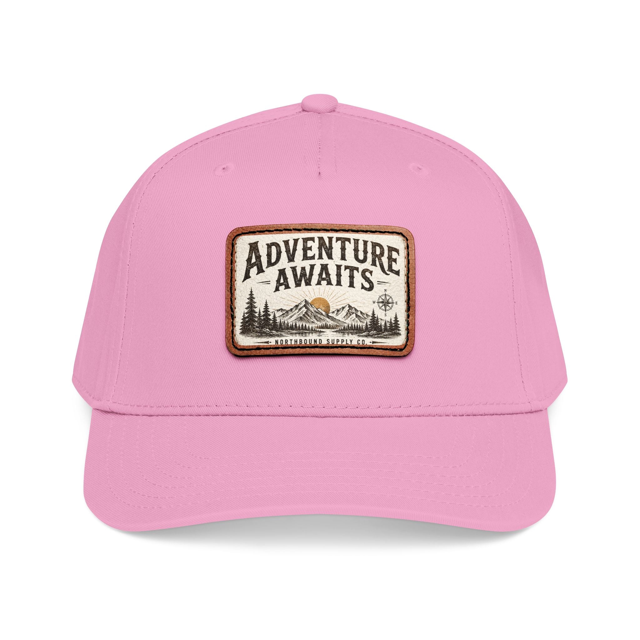 HP-002.5 Adventure Awaits Leather Patch Baseball Cap