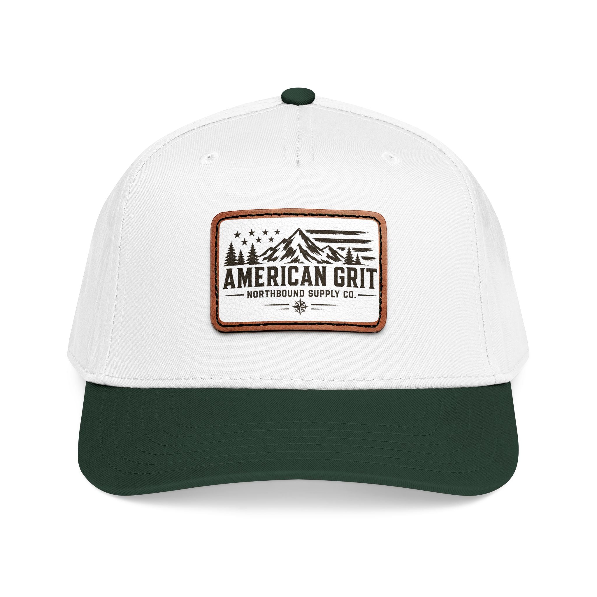 HP-003 American Grit Leather Patch Baseball Cap