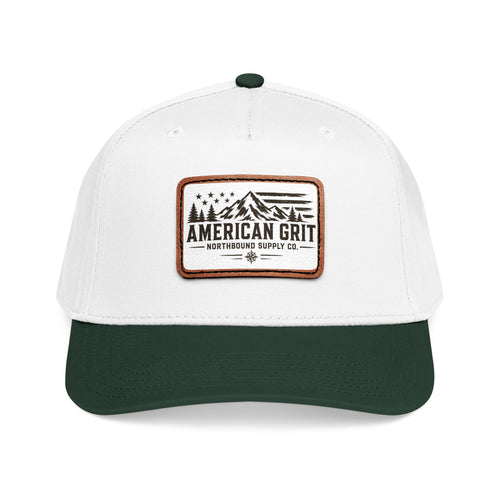 American Grit Leather Patch Baseball Cap