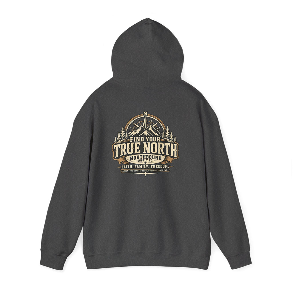 NH-001 True North Hoodie — Northbound Supply Co. Faith, Family, Freedom