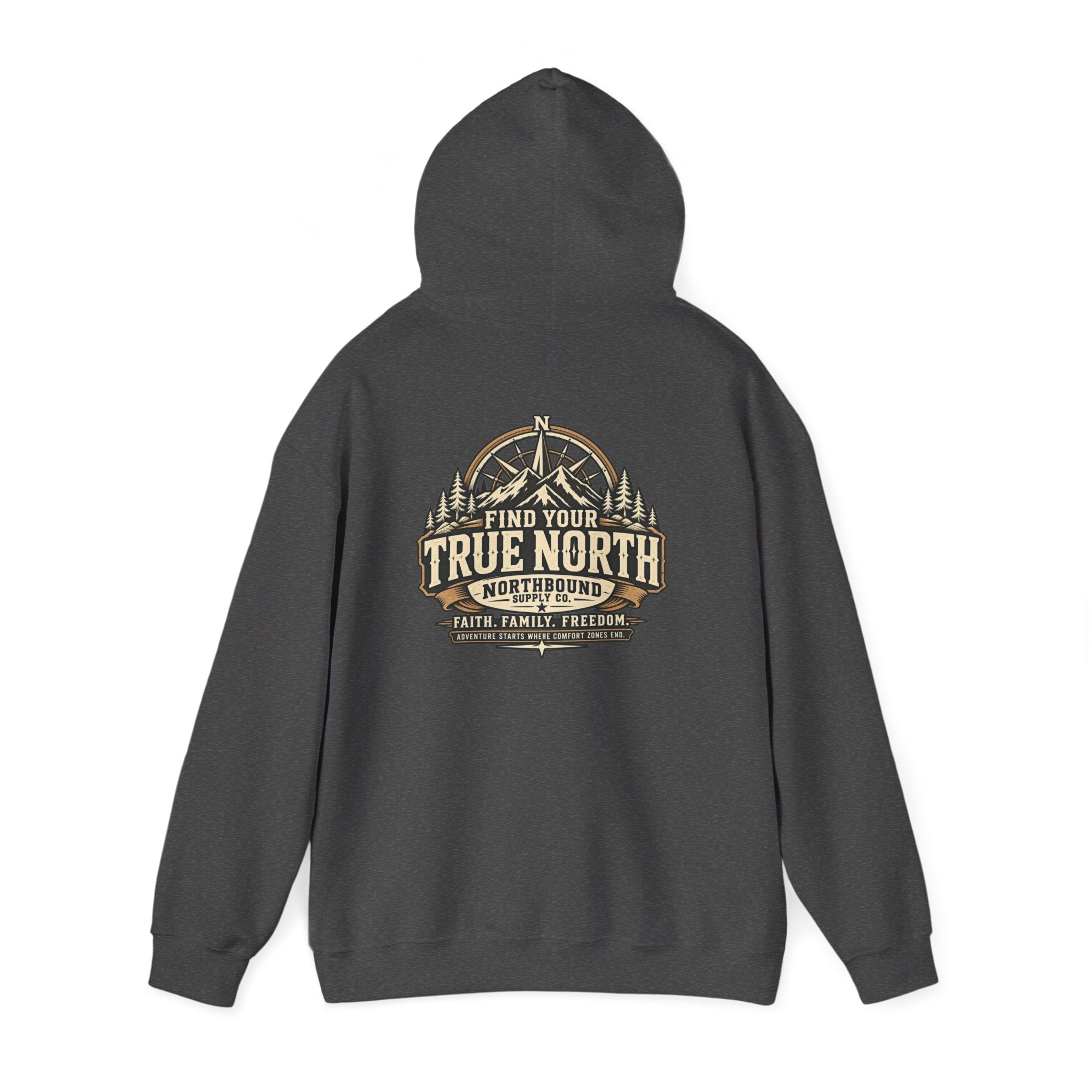 NH-001 True North Hoodie — Northbound Supply Co. Faith, Family, Freedom
