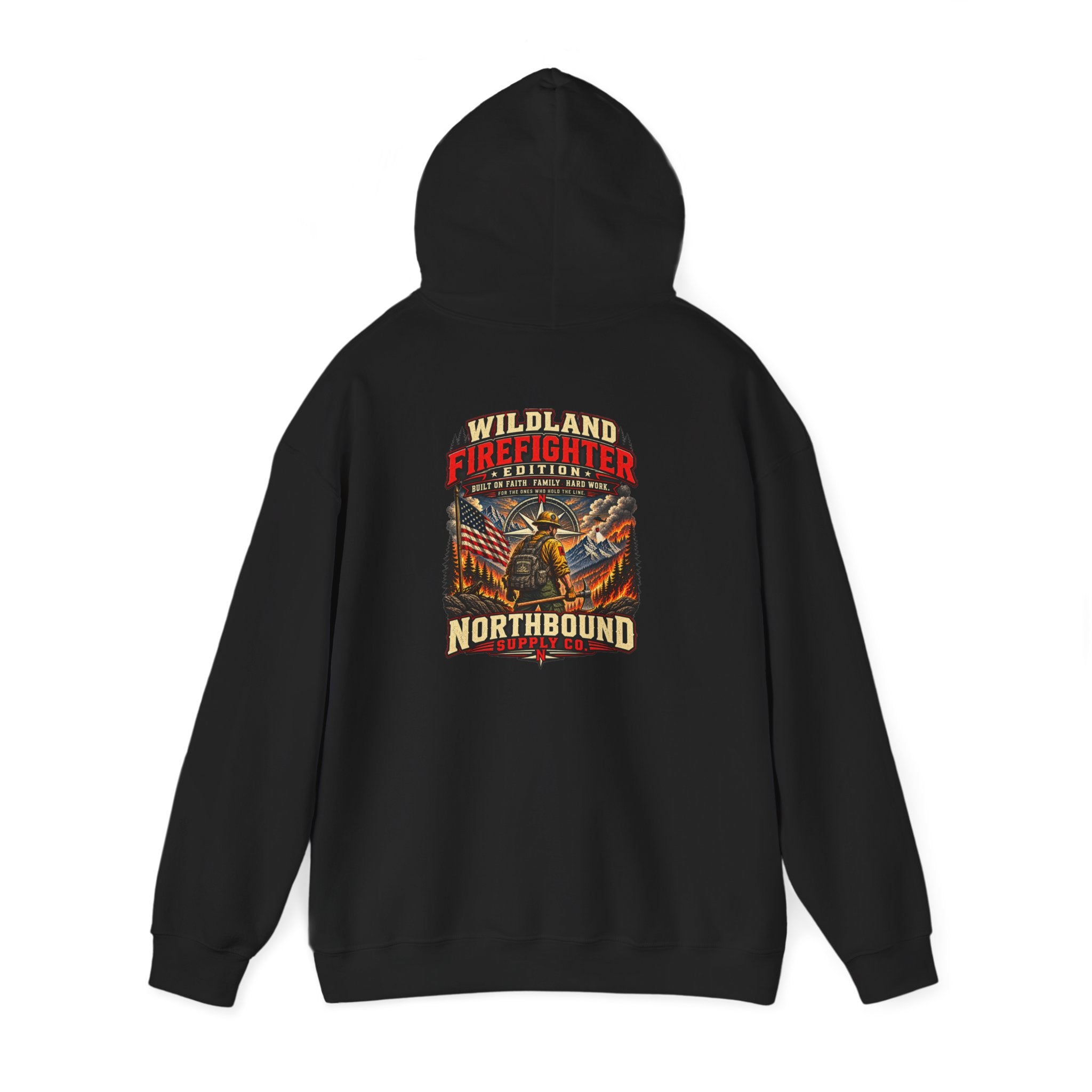 Hoodie - Wildland Firefighter Emblem Pullover