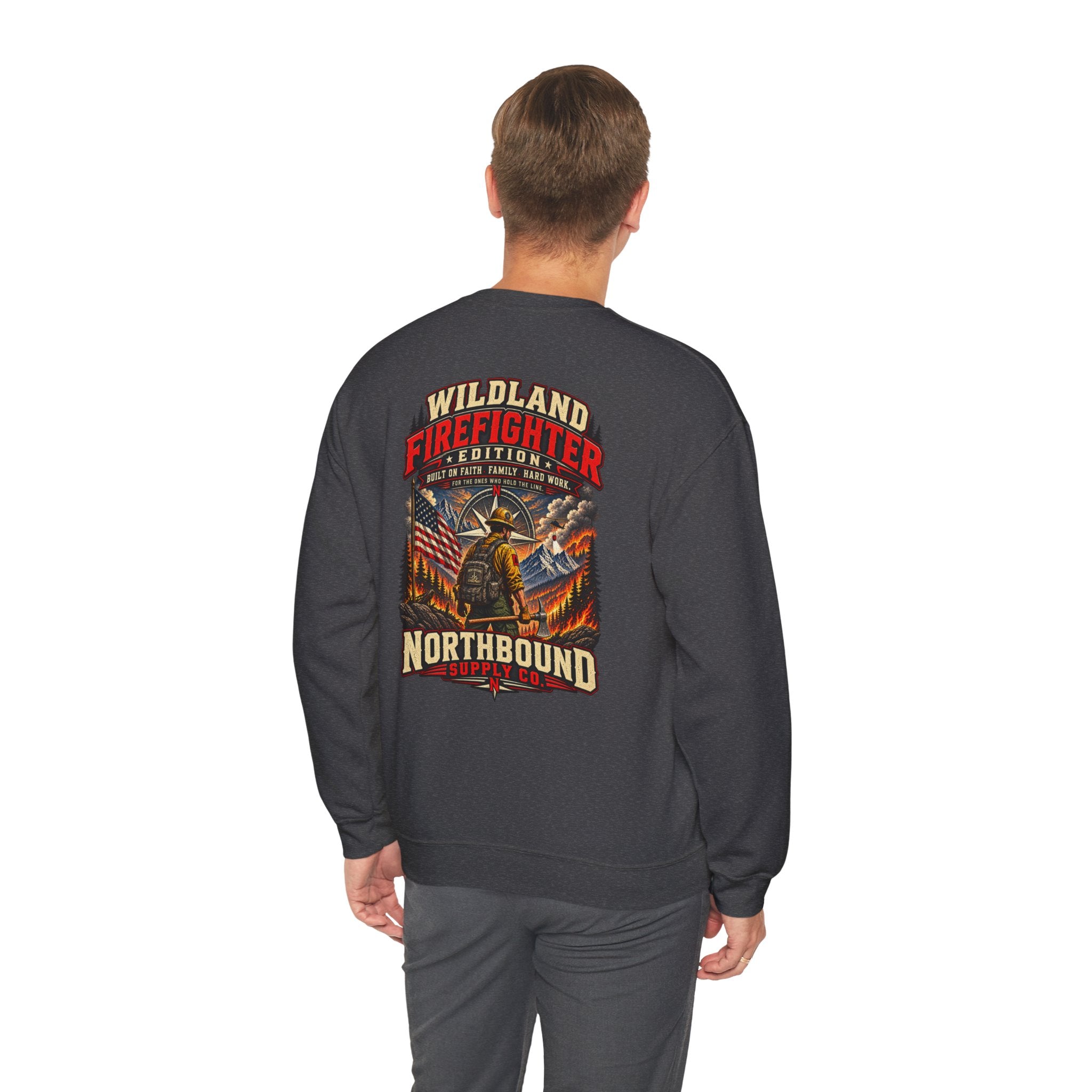 Wildland Firefighter Crest Crewneck Sweatshirt