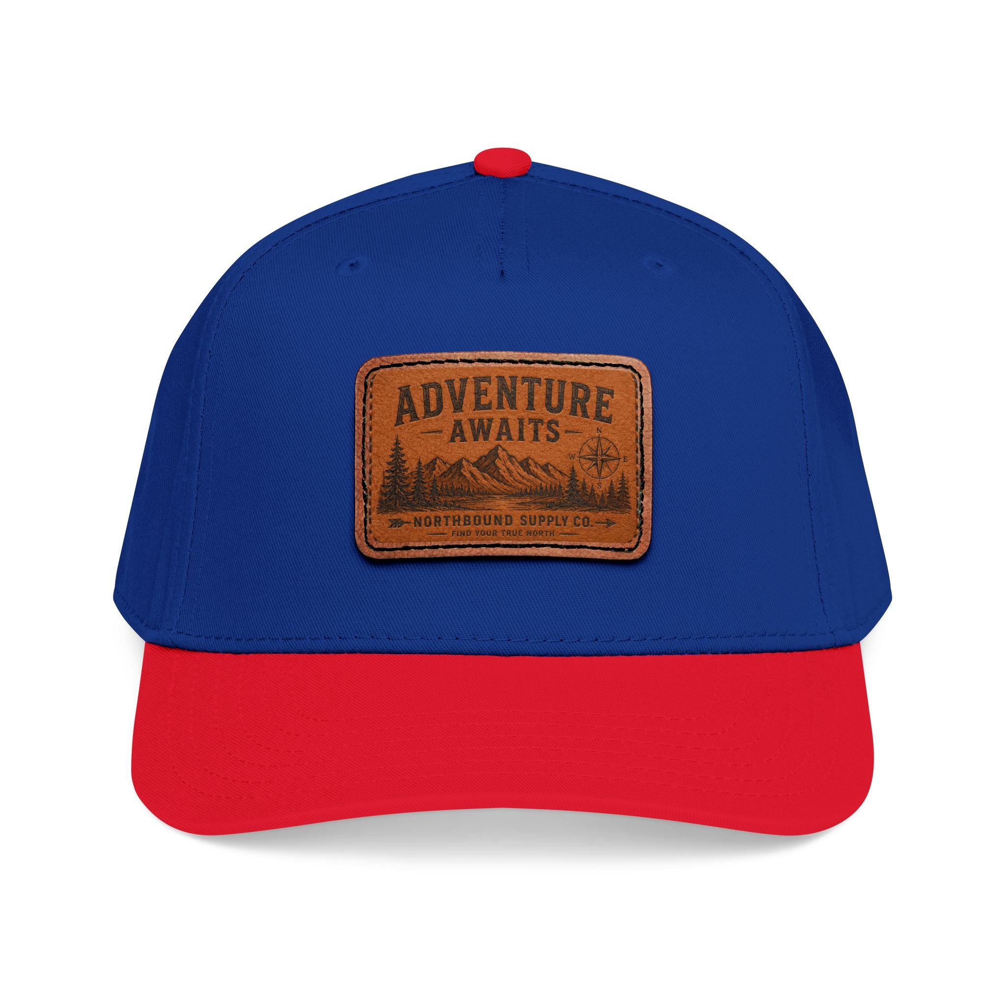 HP-002 Adventure Awaits Leather Patch Baseball Cap