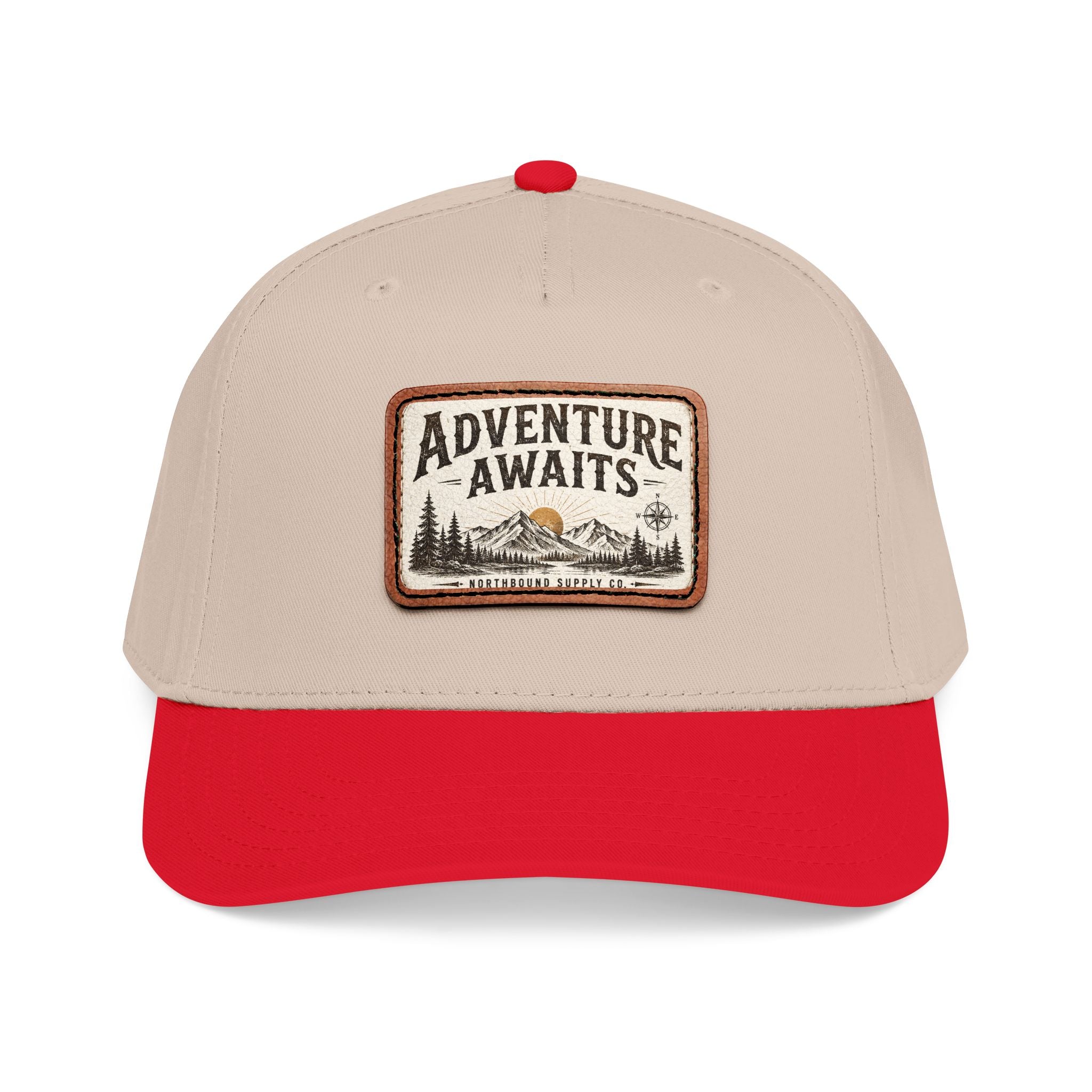 HP-002.5 Adventure Awaits Leather Patch Baseball Cap