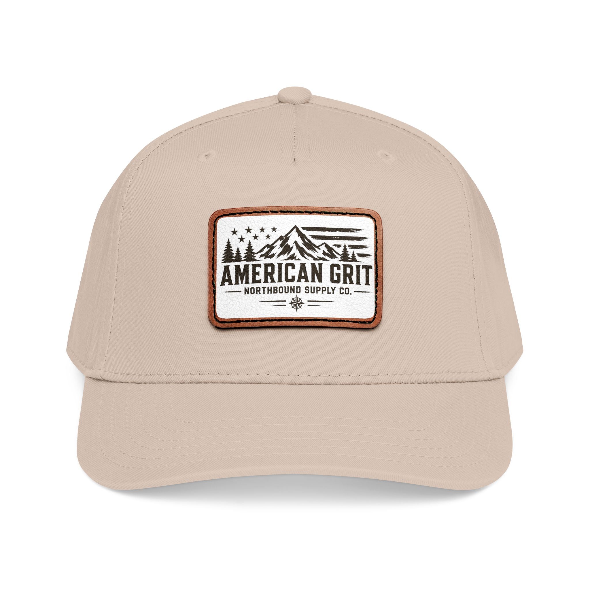 HP-003 American Grit Leather Patch Baseball Cap