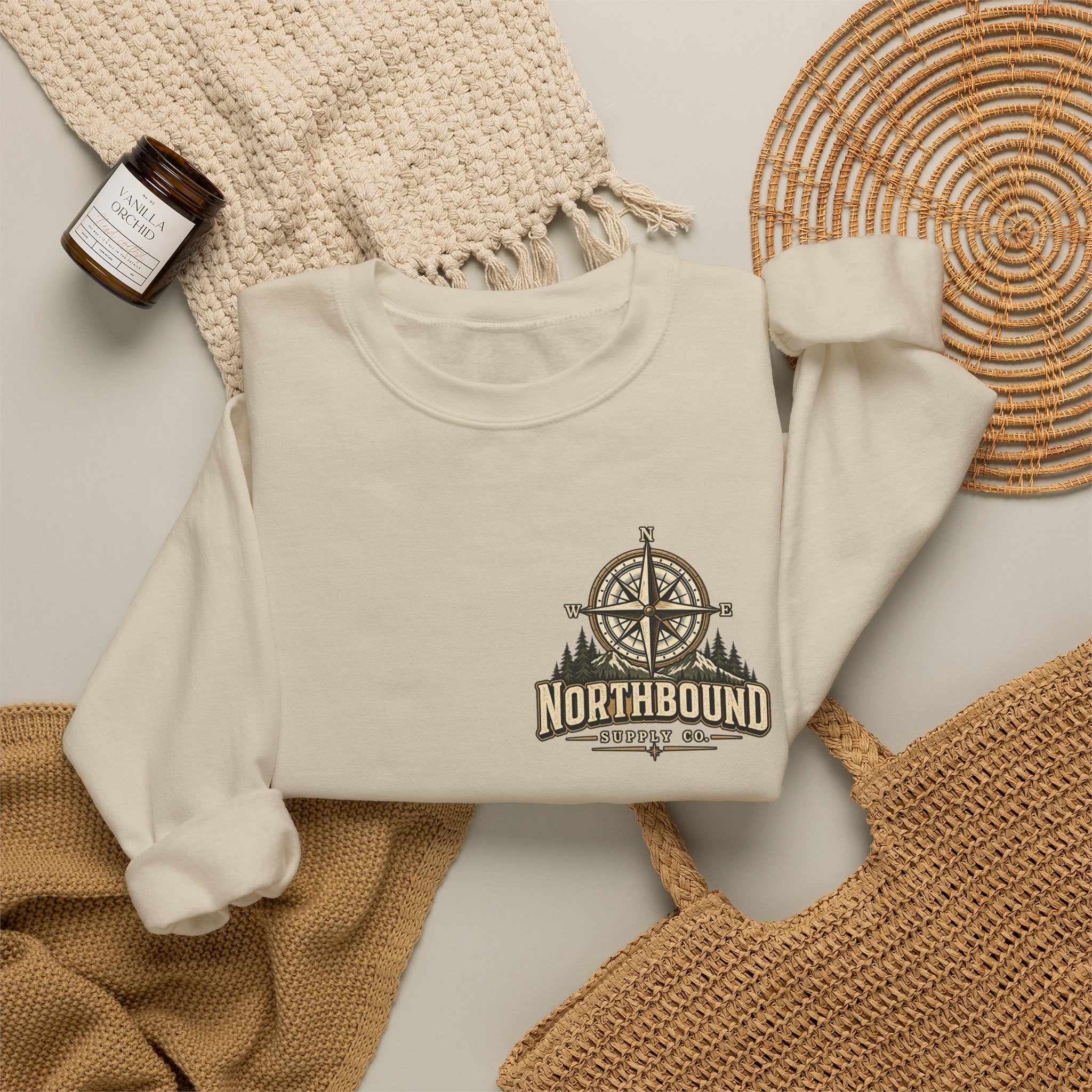 NS-002 Freedom Trail Crewneck Sweatshirt. Northbound Supply Co.