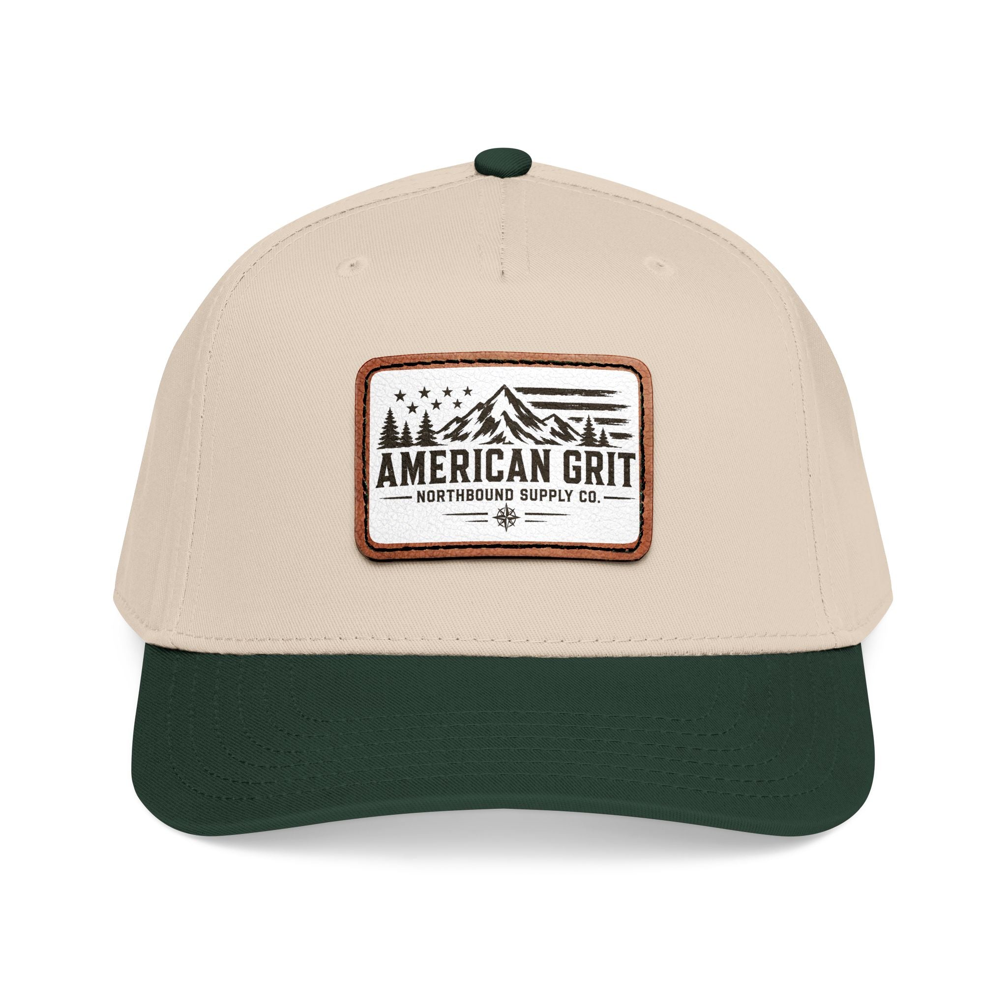 HP-003 American Grit Leather Patch Baseball Cap