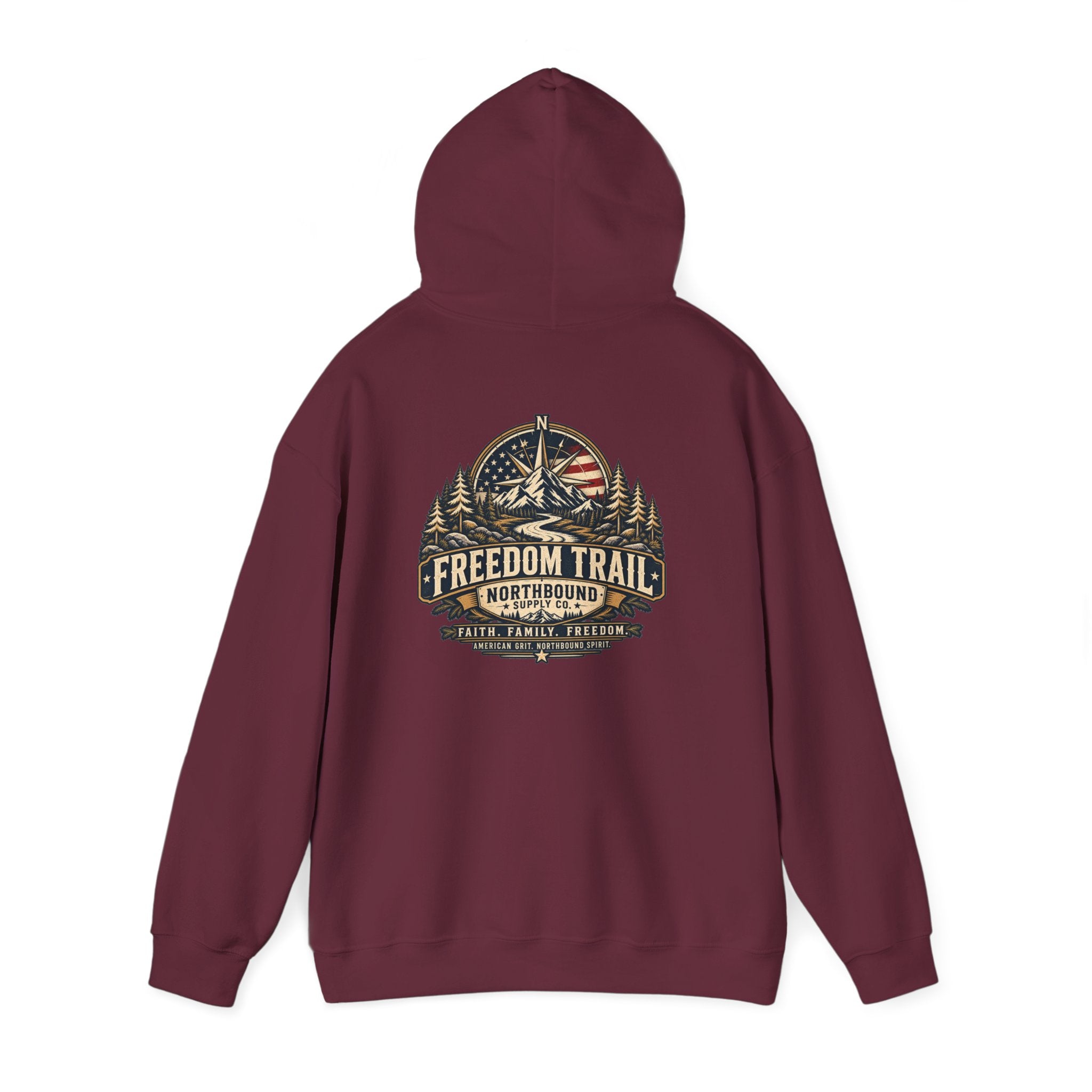 NH-004 Freedom Trail Hoodie — Northbound Supply Co. Patriotic