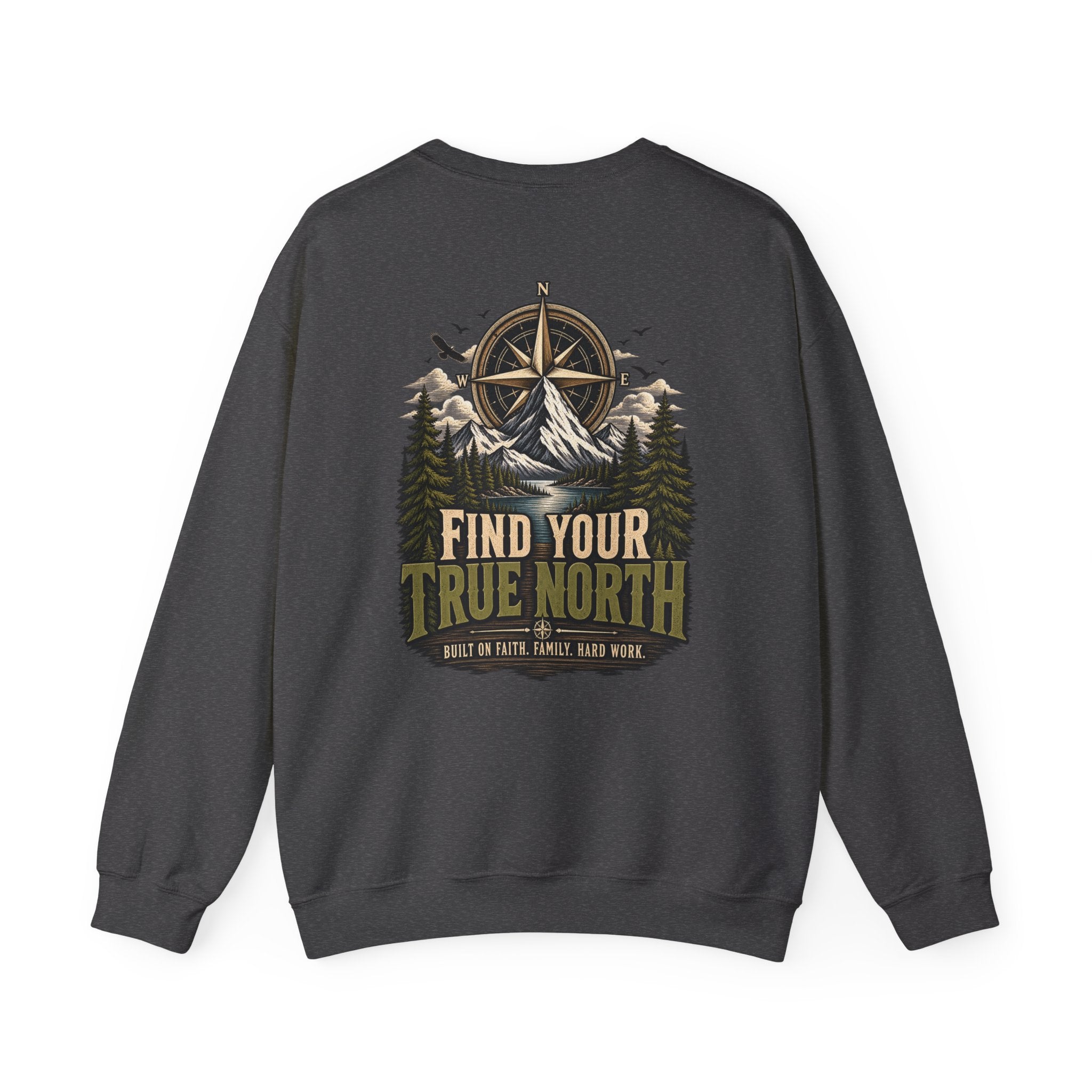 NS-001 Crewneck Sweatshirt —Northbound Supply Co. Find Your True North Compass