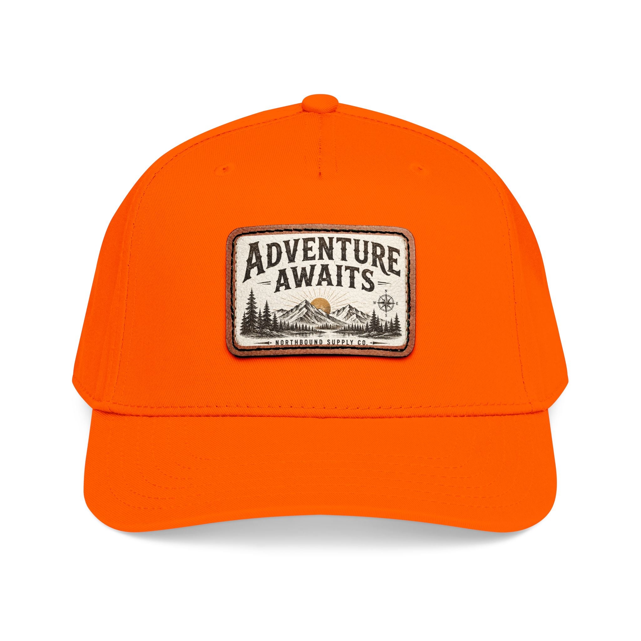 HP-002.5 Adventure Awaits Leather Patch Baseball Cap