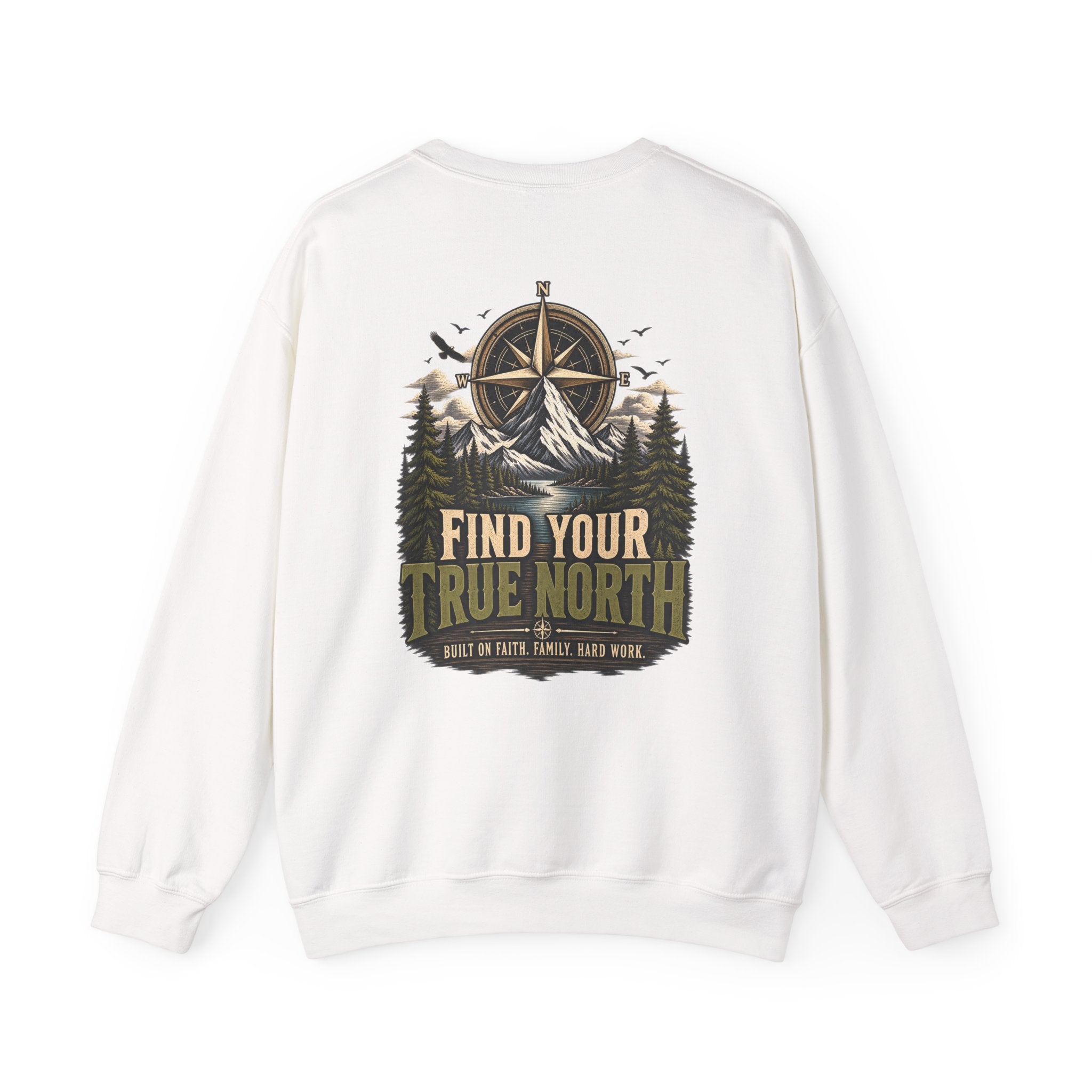 NS-001 Crewneck Sweatshirt —Northbound Supply Co. Find Your True North Compass