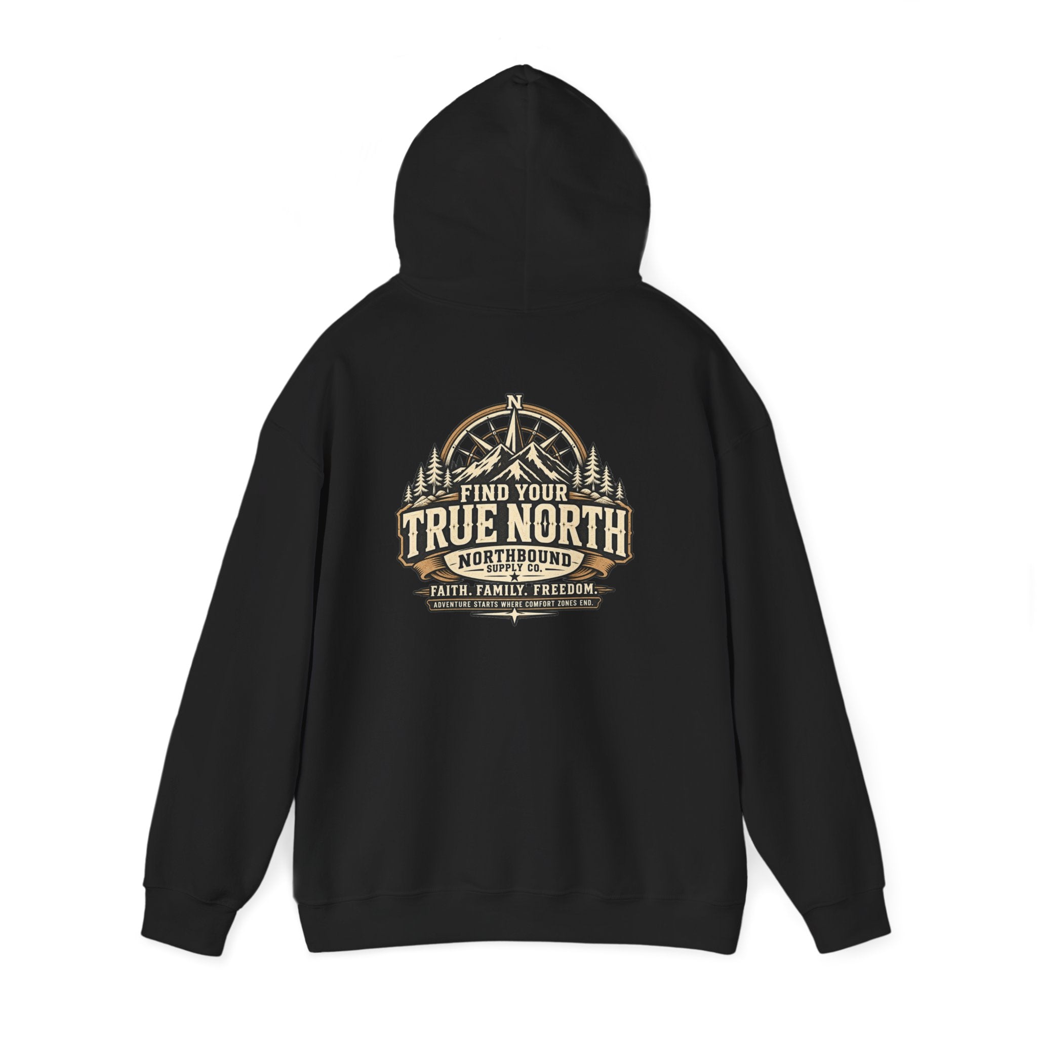 NH-001 True North Hoodie — Northbound Supply Co. Faith, Family, Freedom