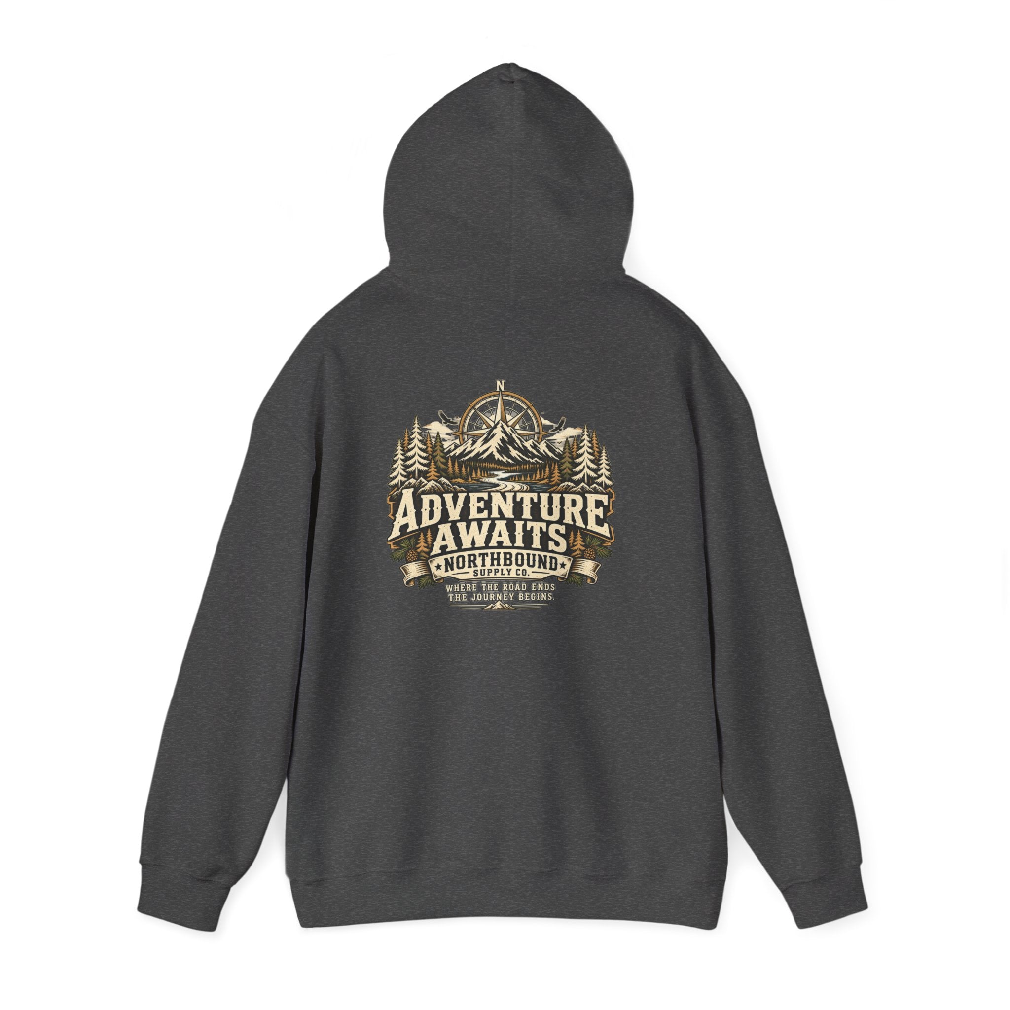 NH-005 Adventure Awaits Hoodie – Northbound Supply Co.
