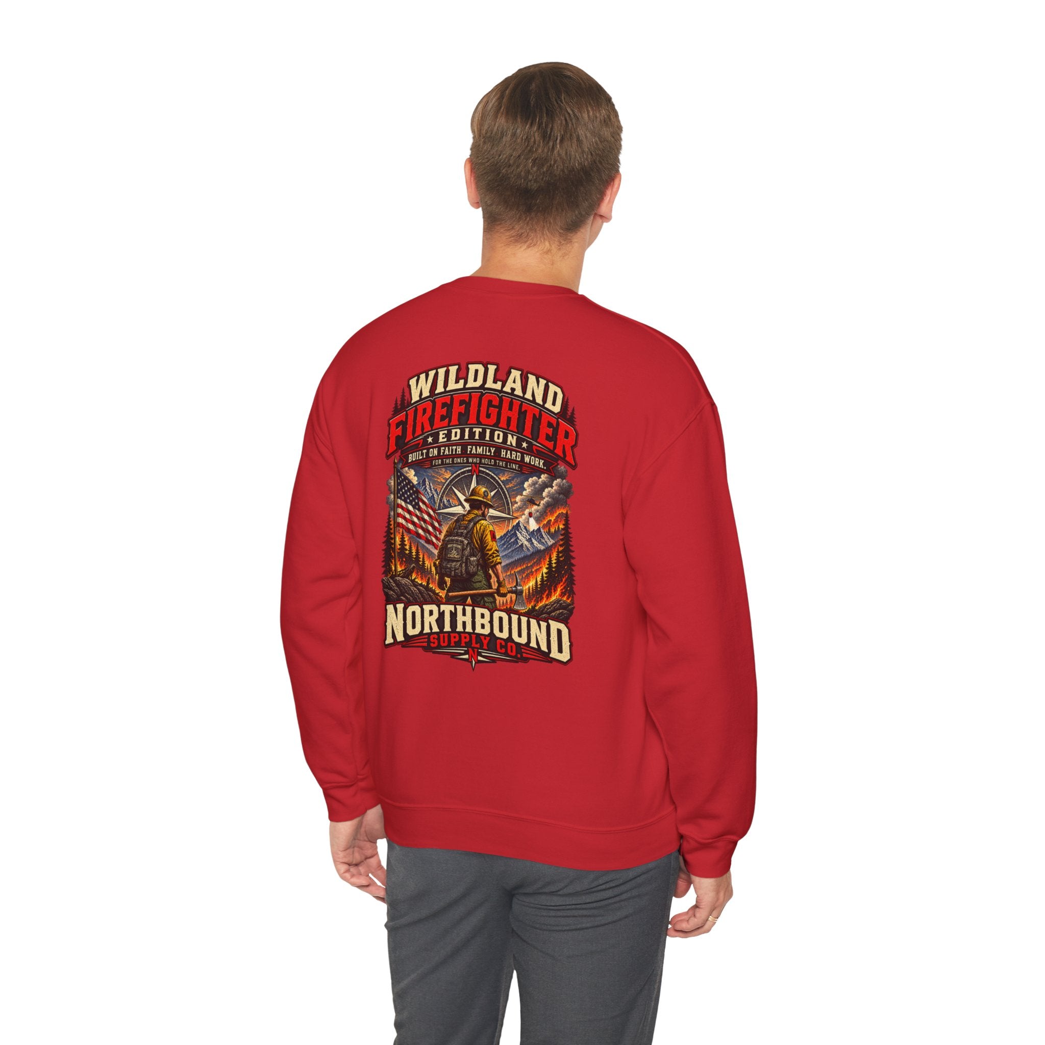Wildland Firefighter Crest Crewneck Sweatshirt