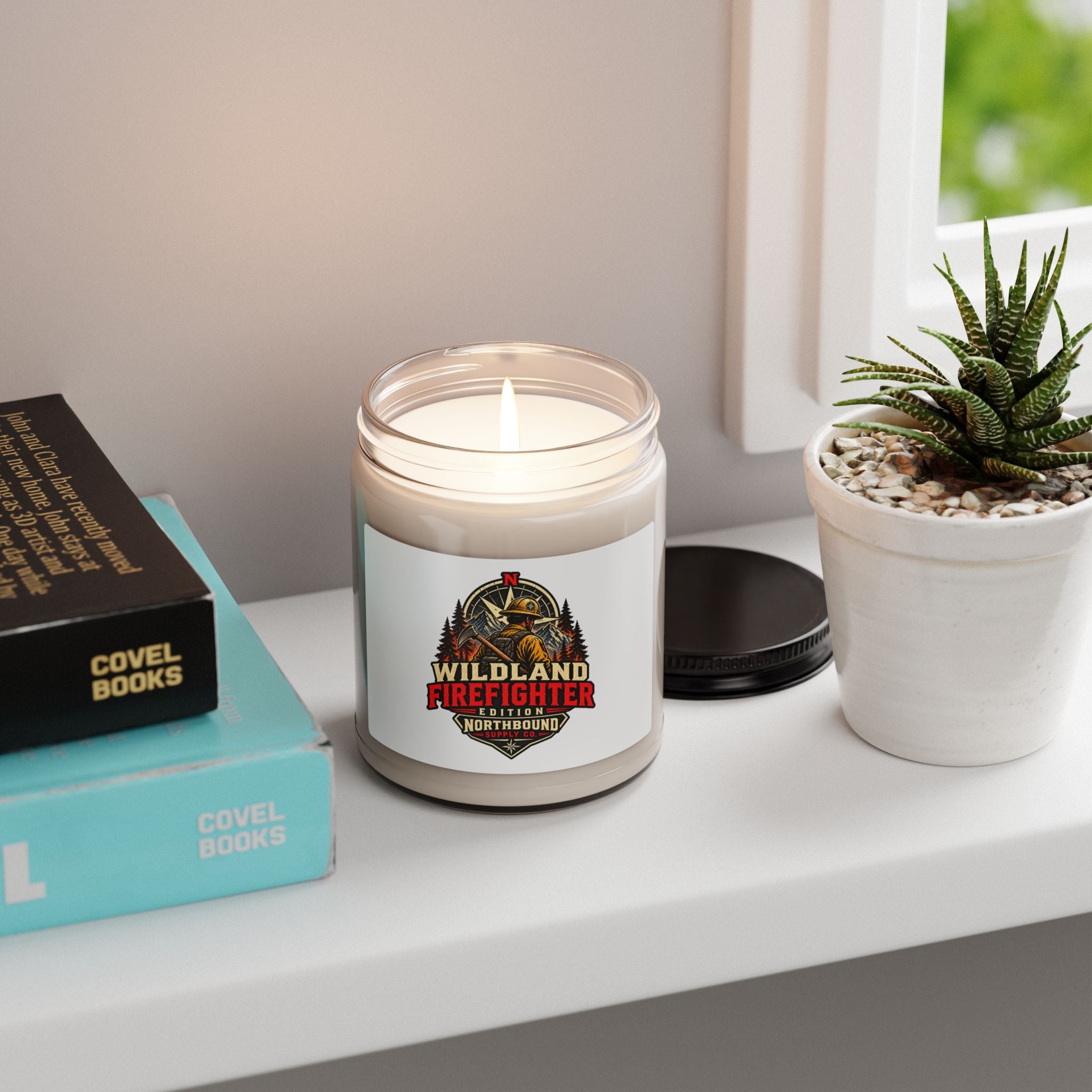 Wildland Firefighter Soy Candle – 9oz Scented Candle for Firefighters & First Responders