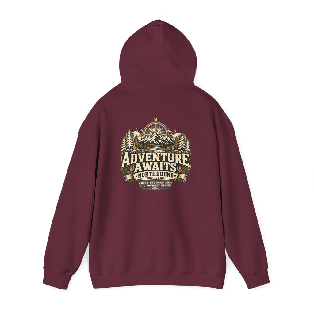 NH-005 Adventure Awaits Hoodie – Northbound Supply Co.