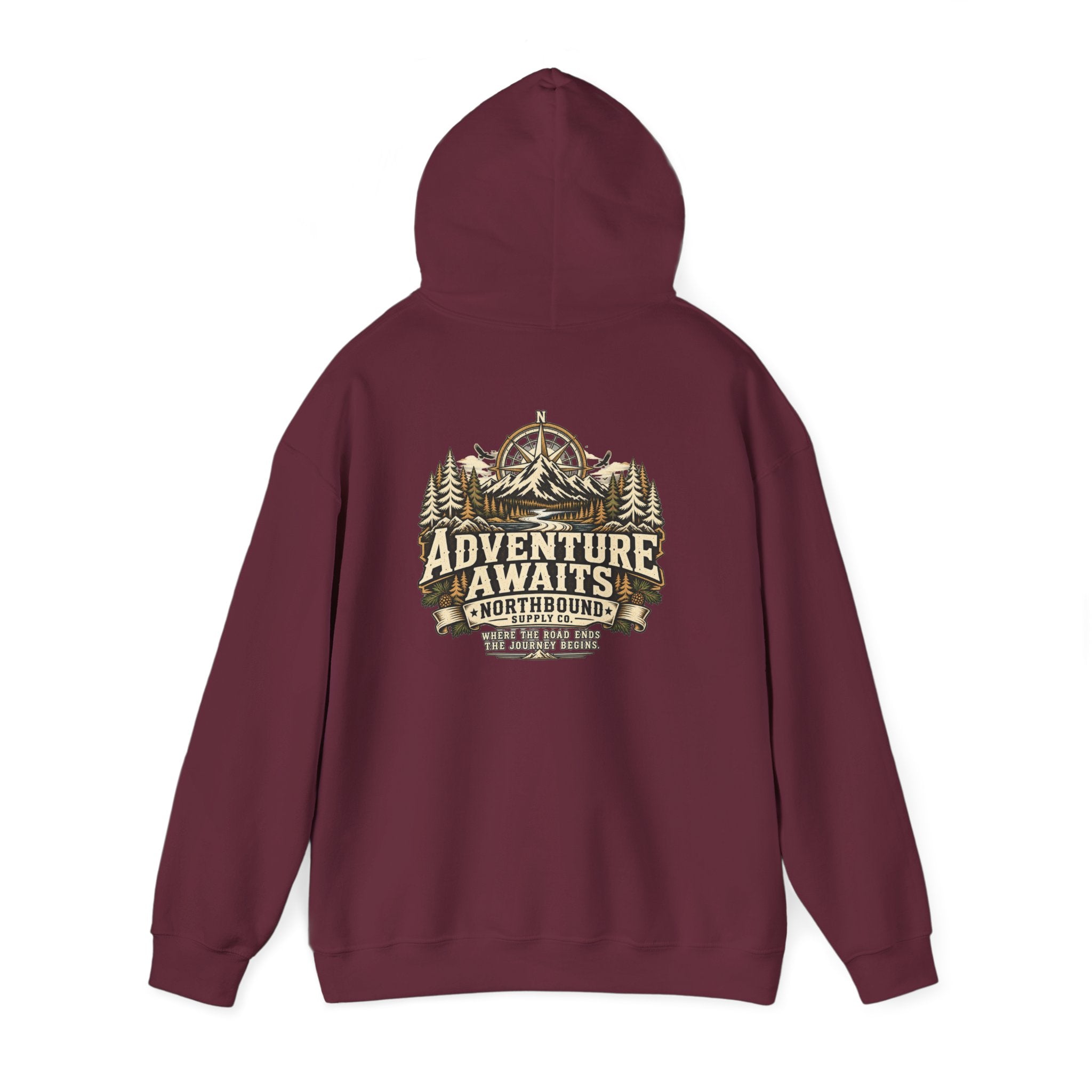 NH-005 Adventure Awaits Hoodie – Northbound Supply Co.