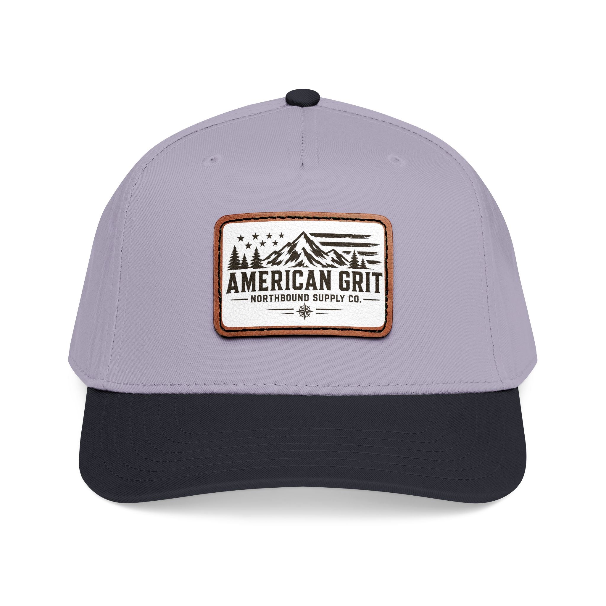 HP-003 American Grit Leather Patch Baseball Cap