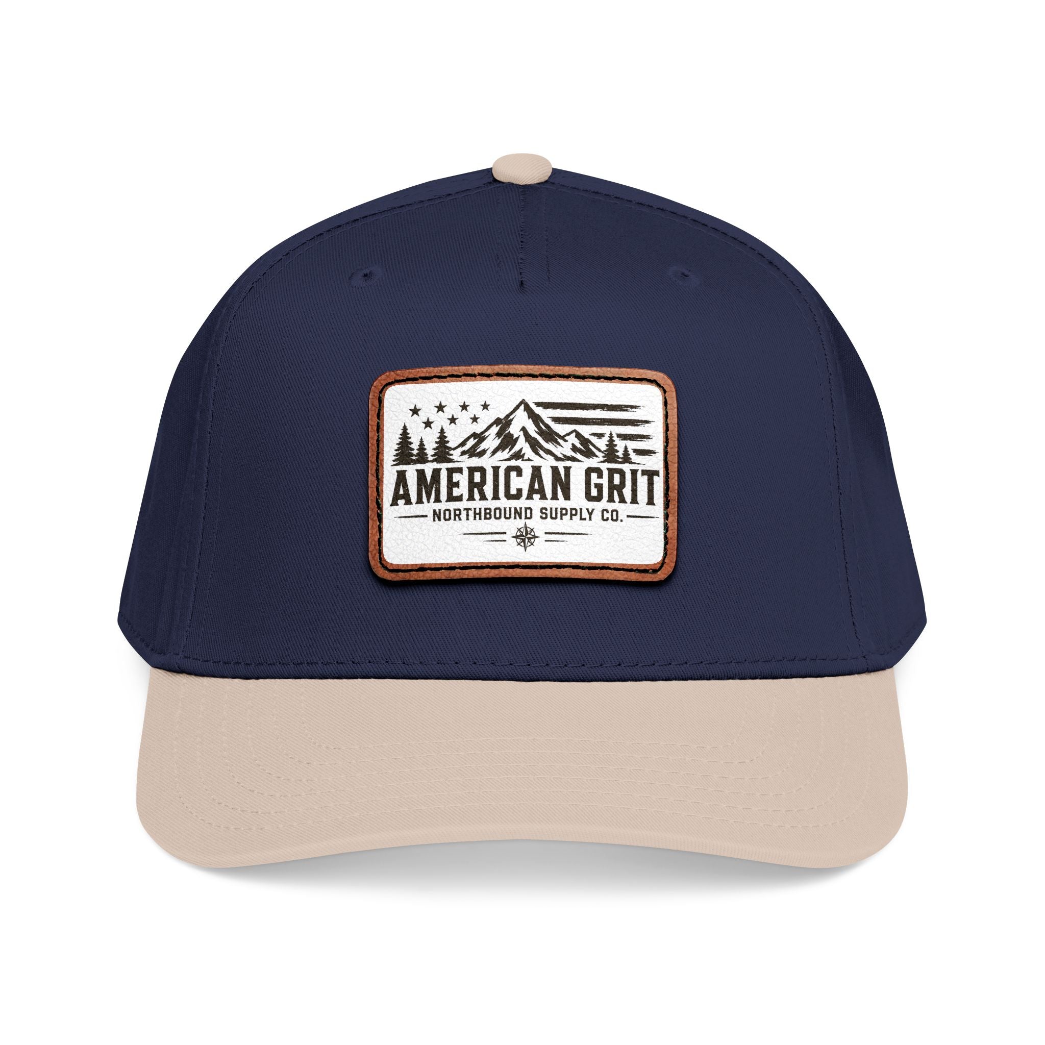 HP-003 American Grit Leather Patch Baseball Cap