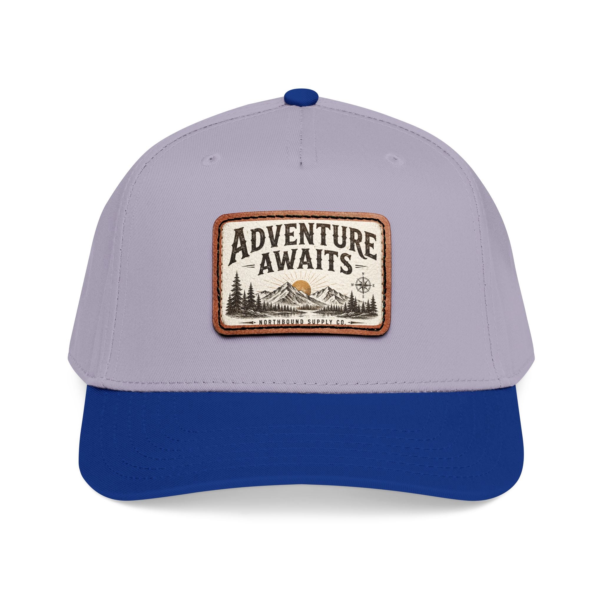 HP-002.5 Adventure Awaits Leather Patch Baseball Cap