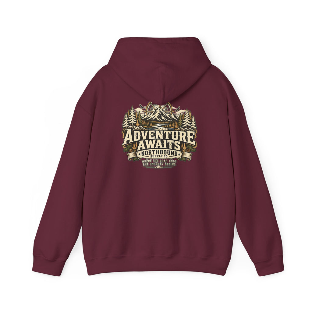 NH-005 Adventure Awaits Hoodie – Northbound Supply Co.