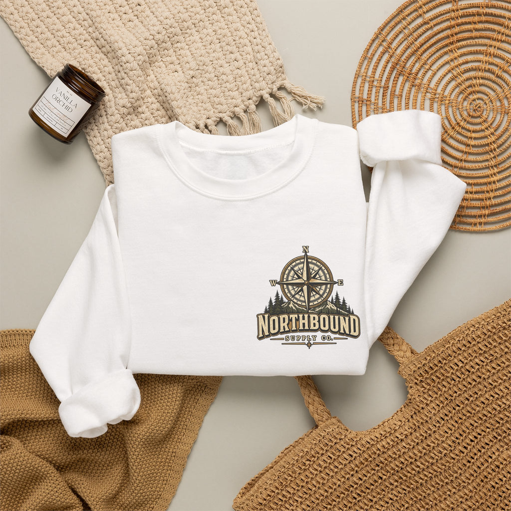 NS-006 American Grit Sweatshirt — Northbound Supply Co.Patriotic Eagle Compass Crewneck