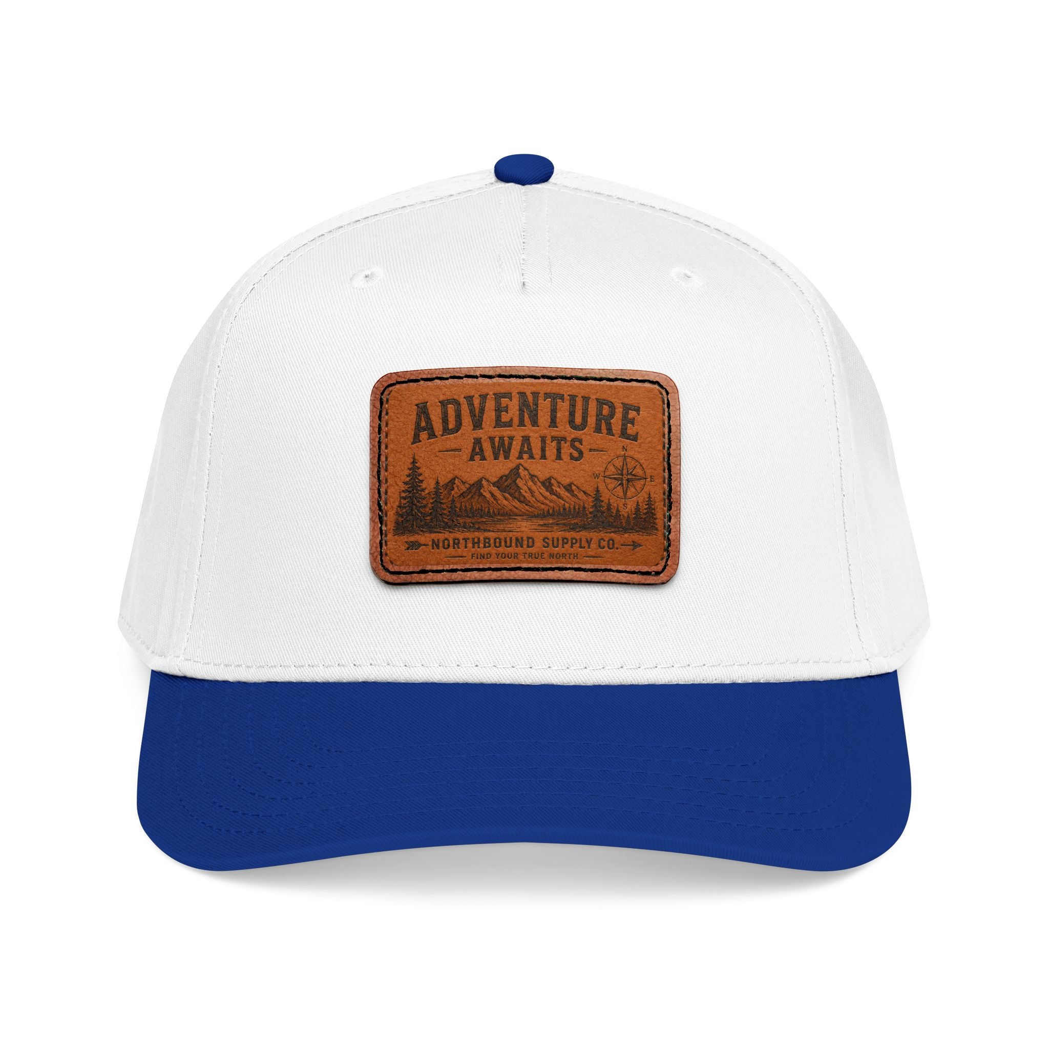 HP-002 Adventure Awaits Leather Patch Baseball Cap