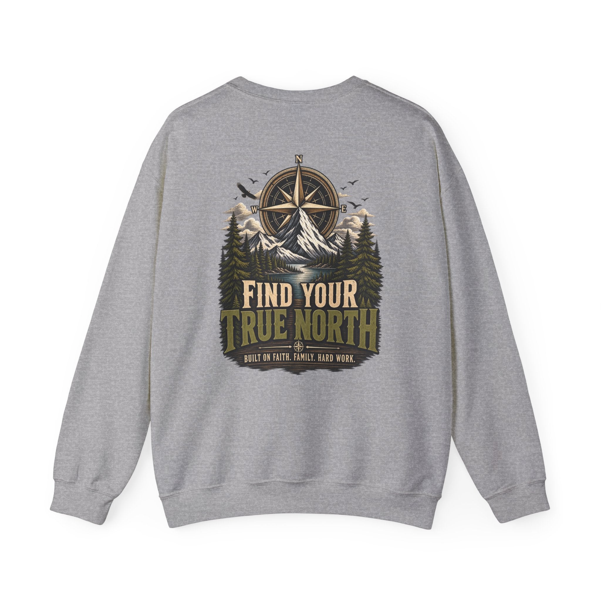 NS-001 Crewneck Sweatshirt —Northbound Supply Co. Find Your True North Compass