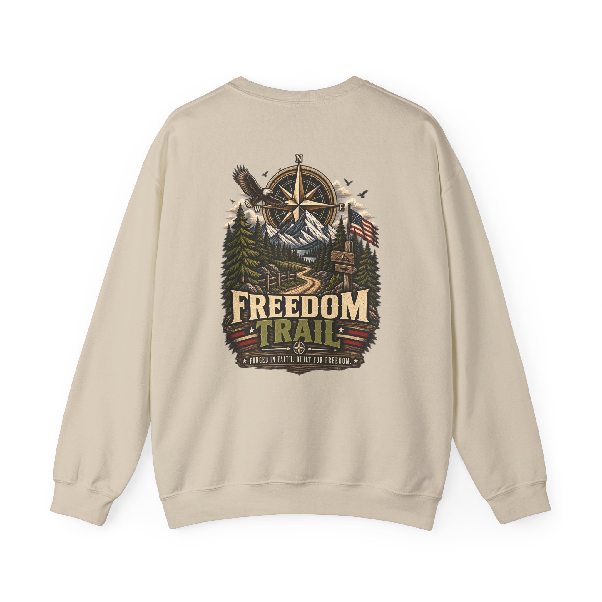 NS-002 Freedom Trail Crewneck Sweatshirt. Northbound Supply Co.