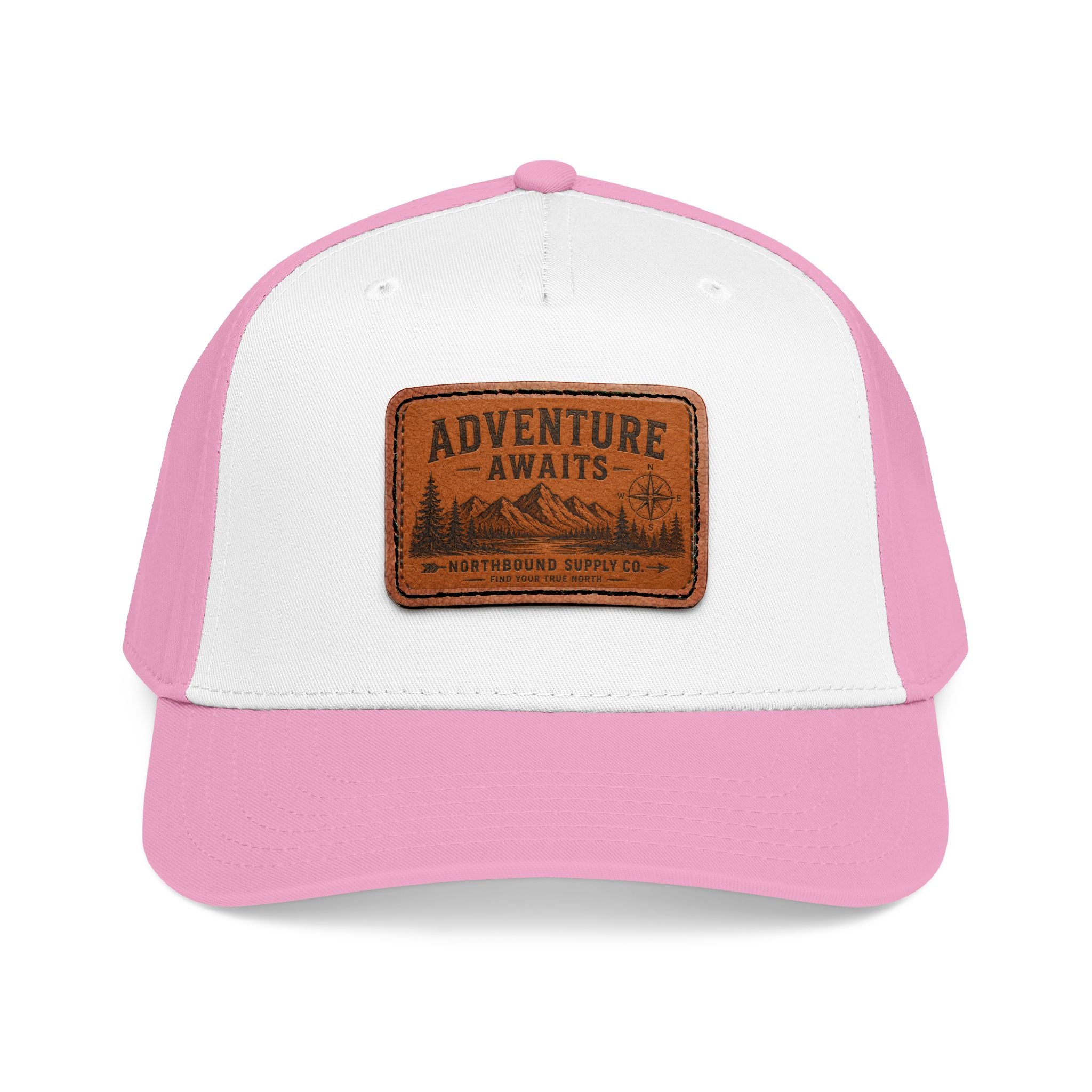 HP-002 Adventure Awaits Leather Patch Baseball Cap