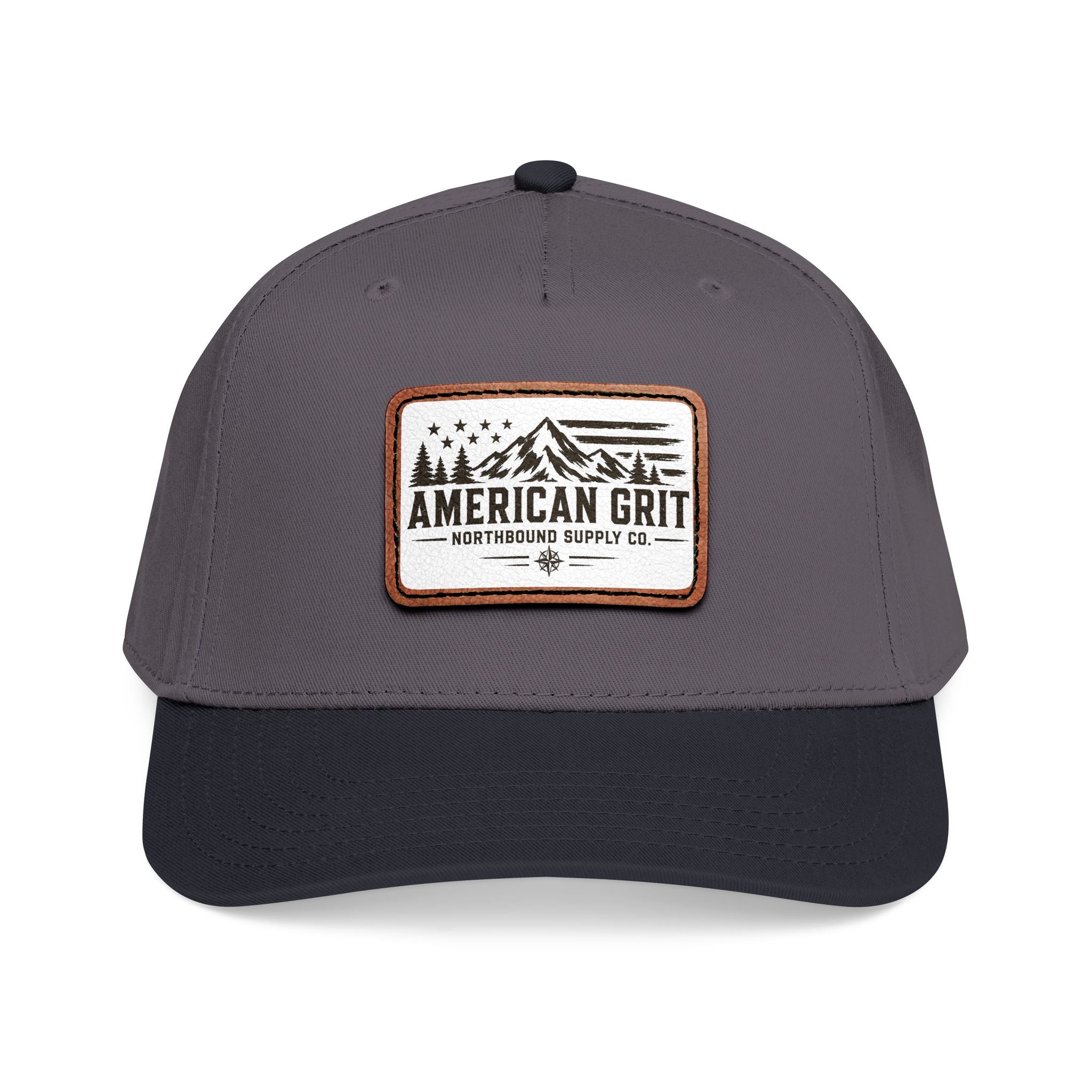HP-003 American Grit Leather Patch Baseball Cap