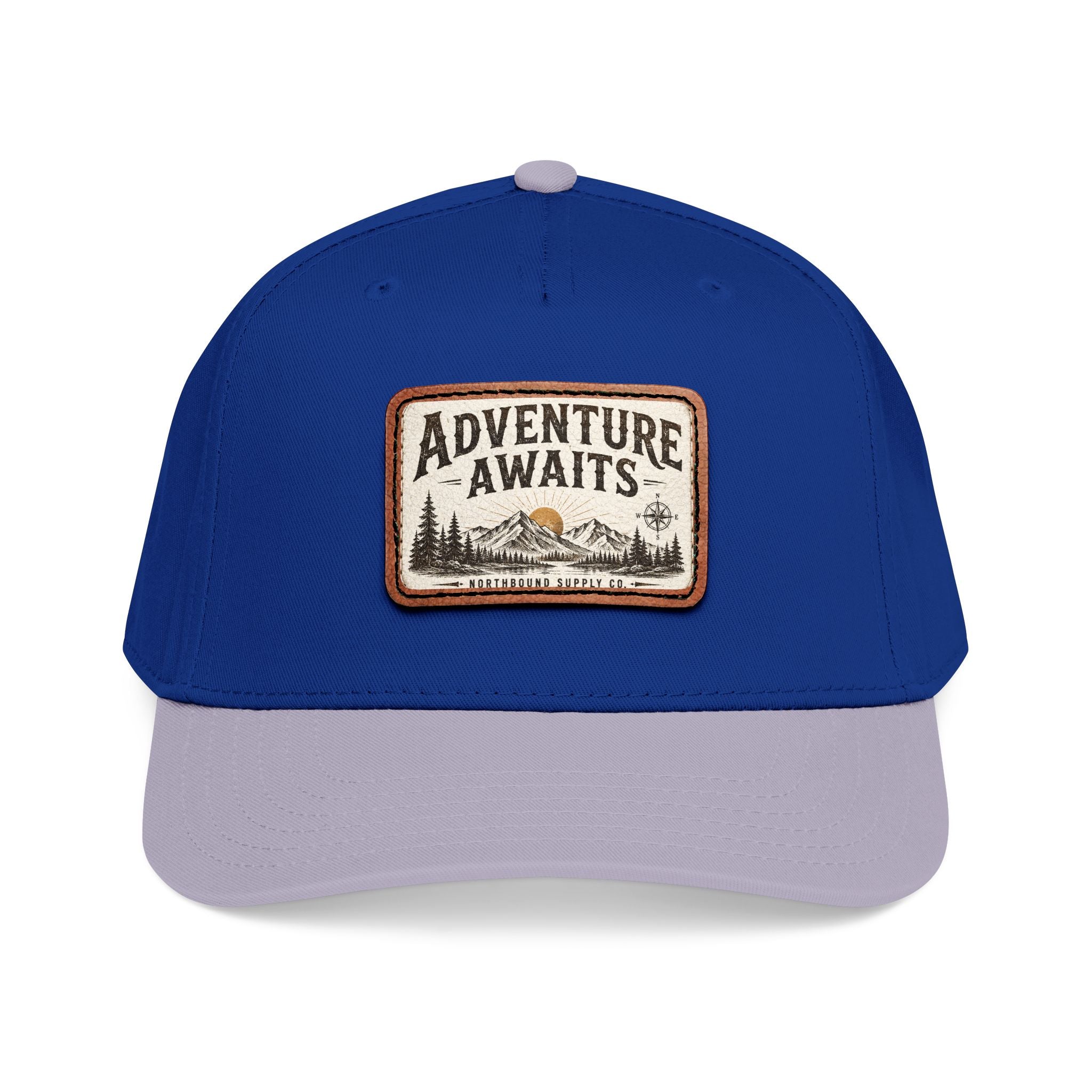 HP-002.5 Adventure Awaits Leather Patch Baseball Cap