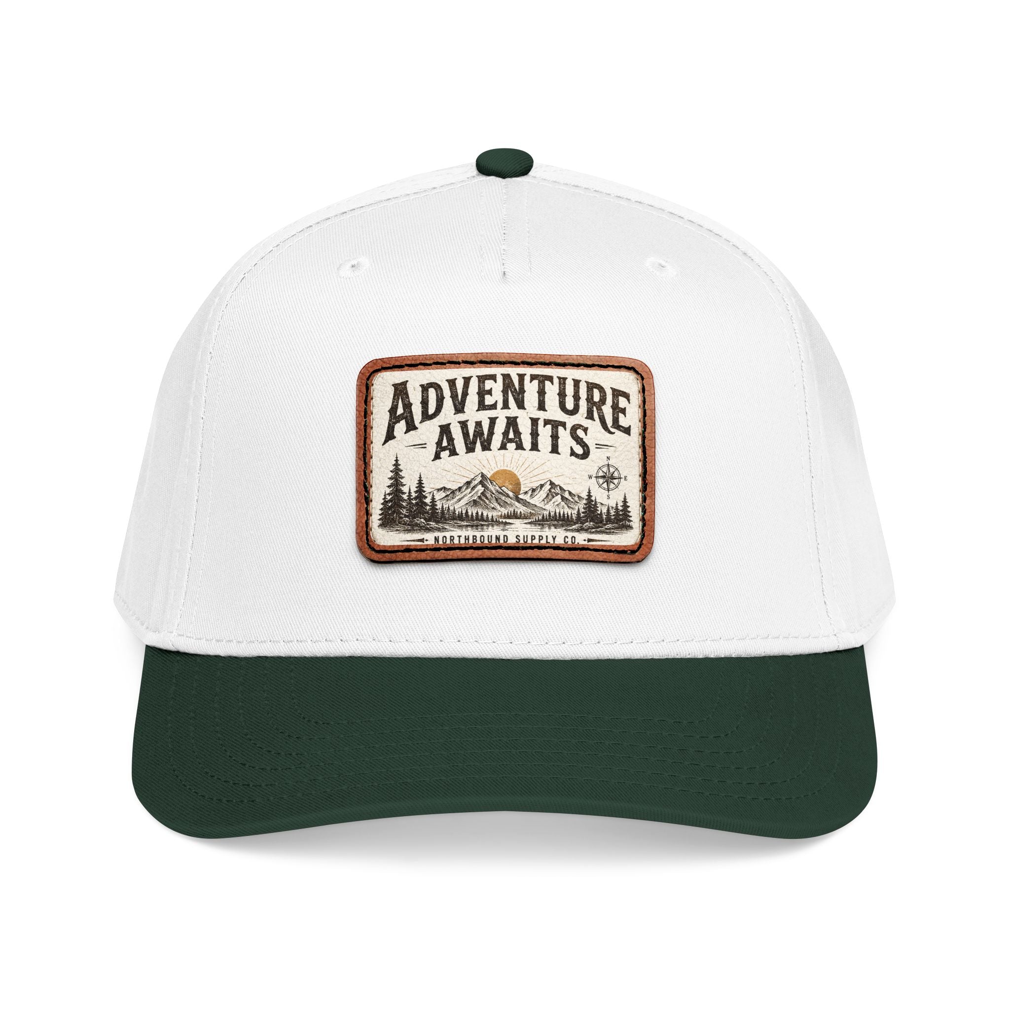 HP-002.5 Adventure Awaits Leather Patch Baseball Cap