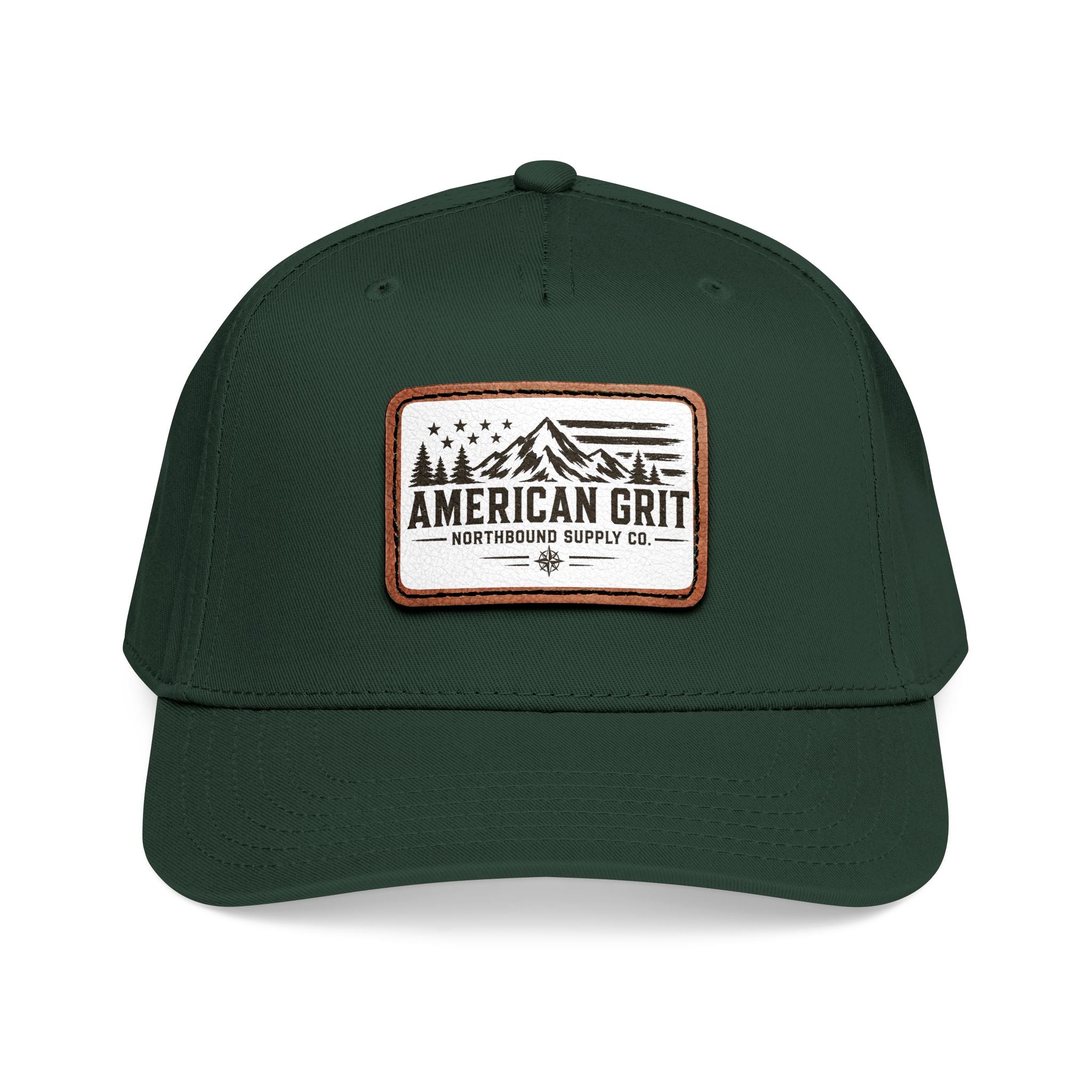 HP-003 American Grit Leather Patch Baseball Cap