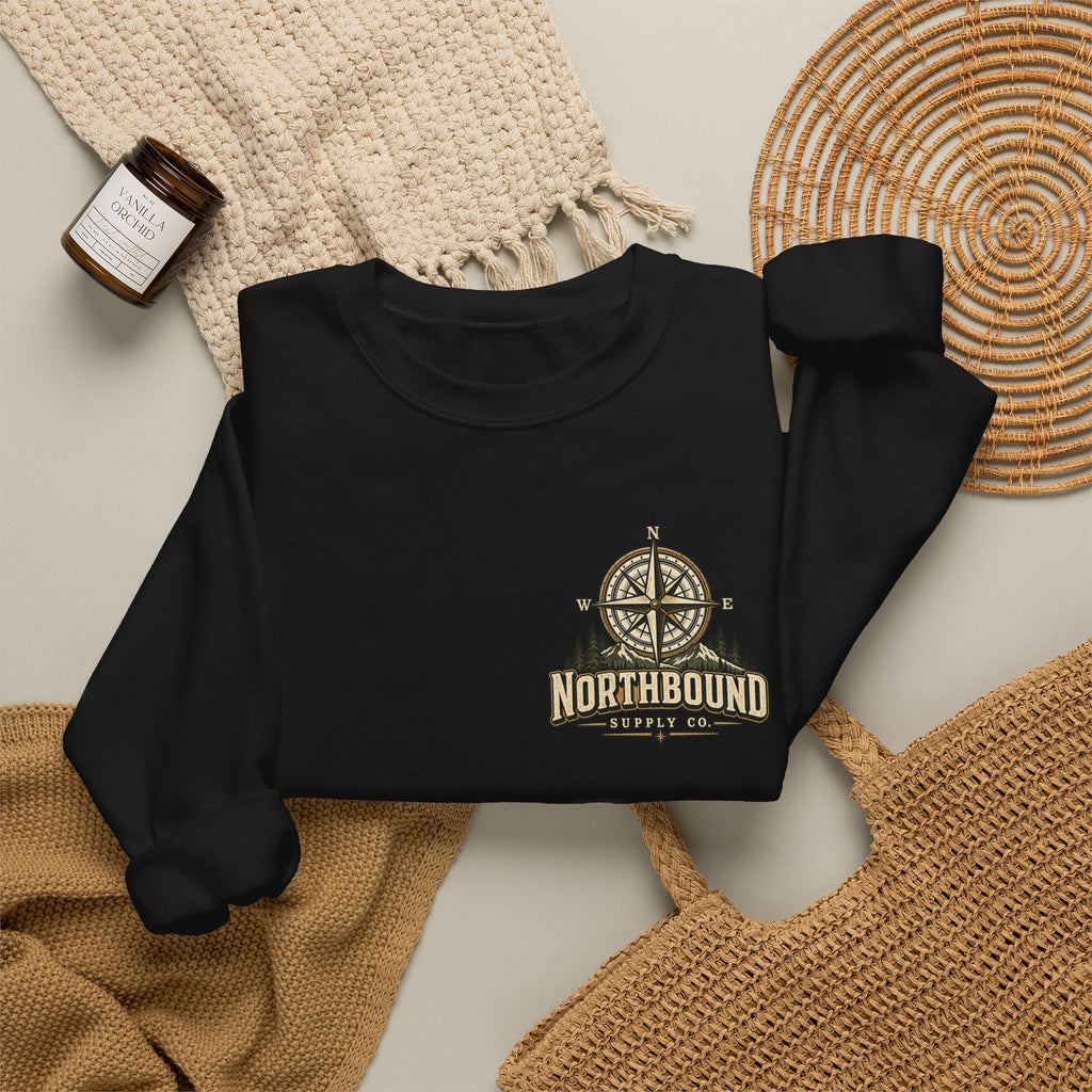 NS-006 American Grit Sweatshirt — Northbound Supply Co.Patriotic Eagle Compass Crewneck