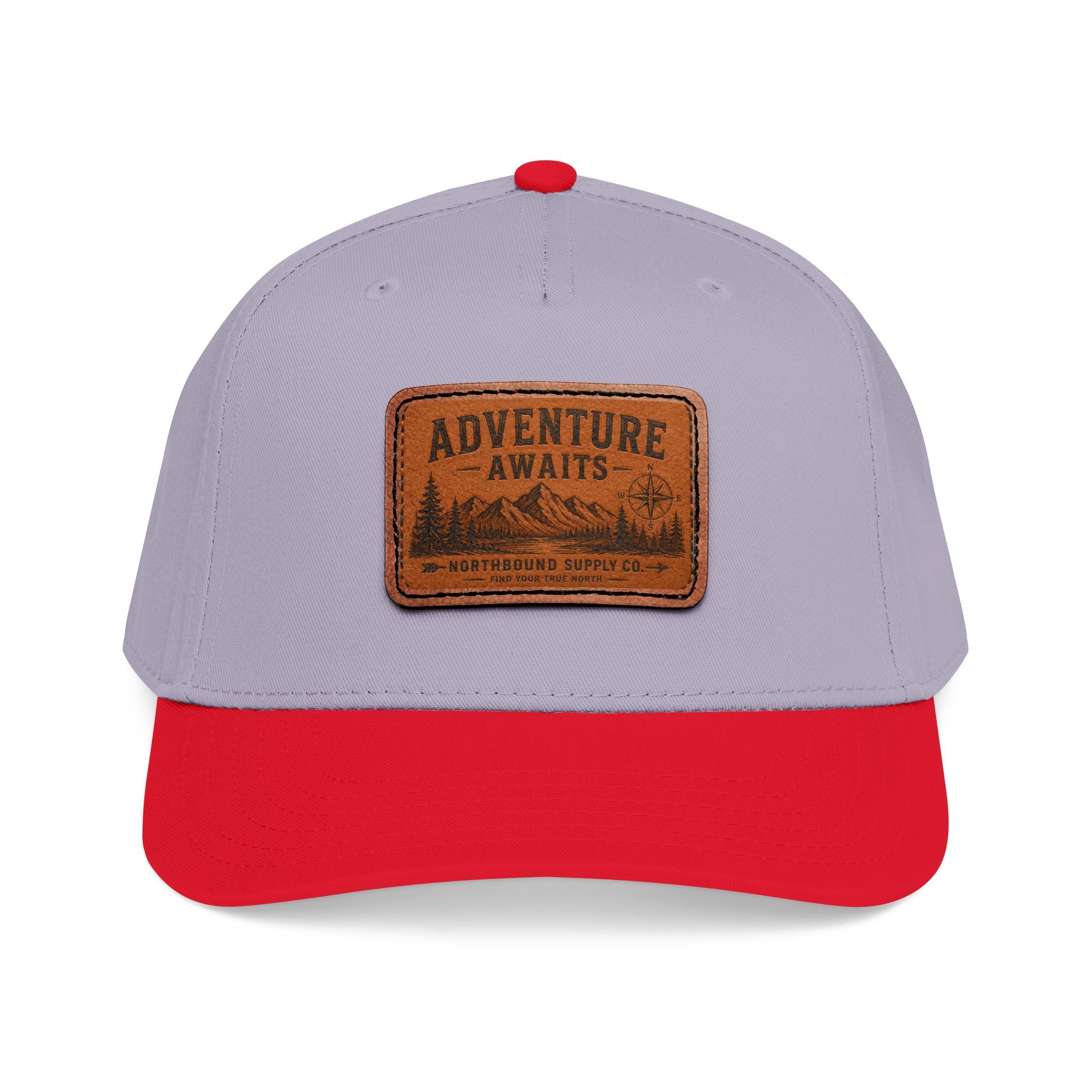 HP-002 Adventure Awaits Leather Patch Baseball Cap