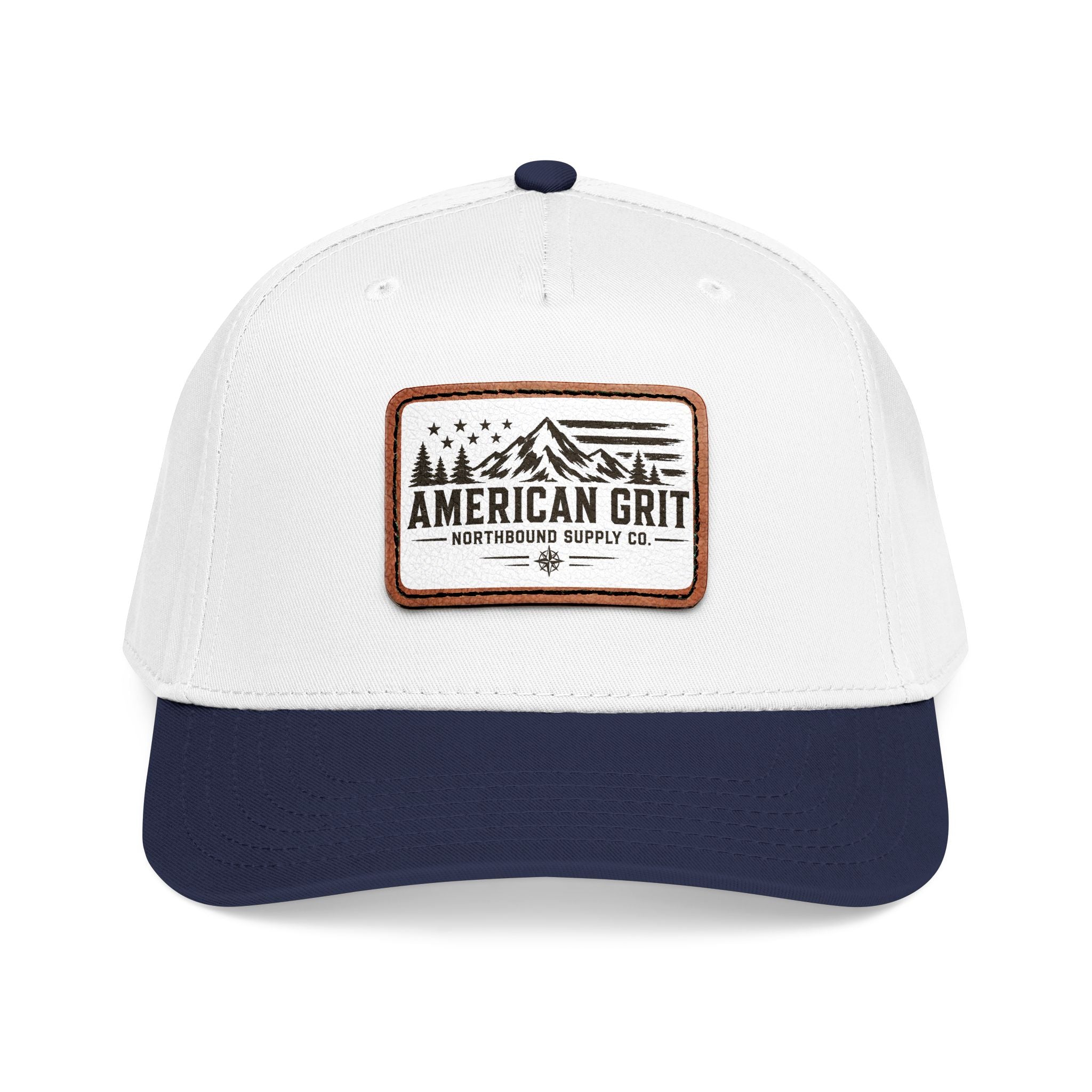 HP-003 American Grit Leather Patch Baseball Cap