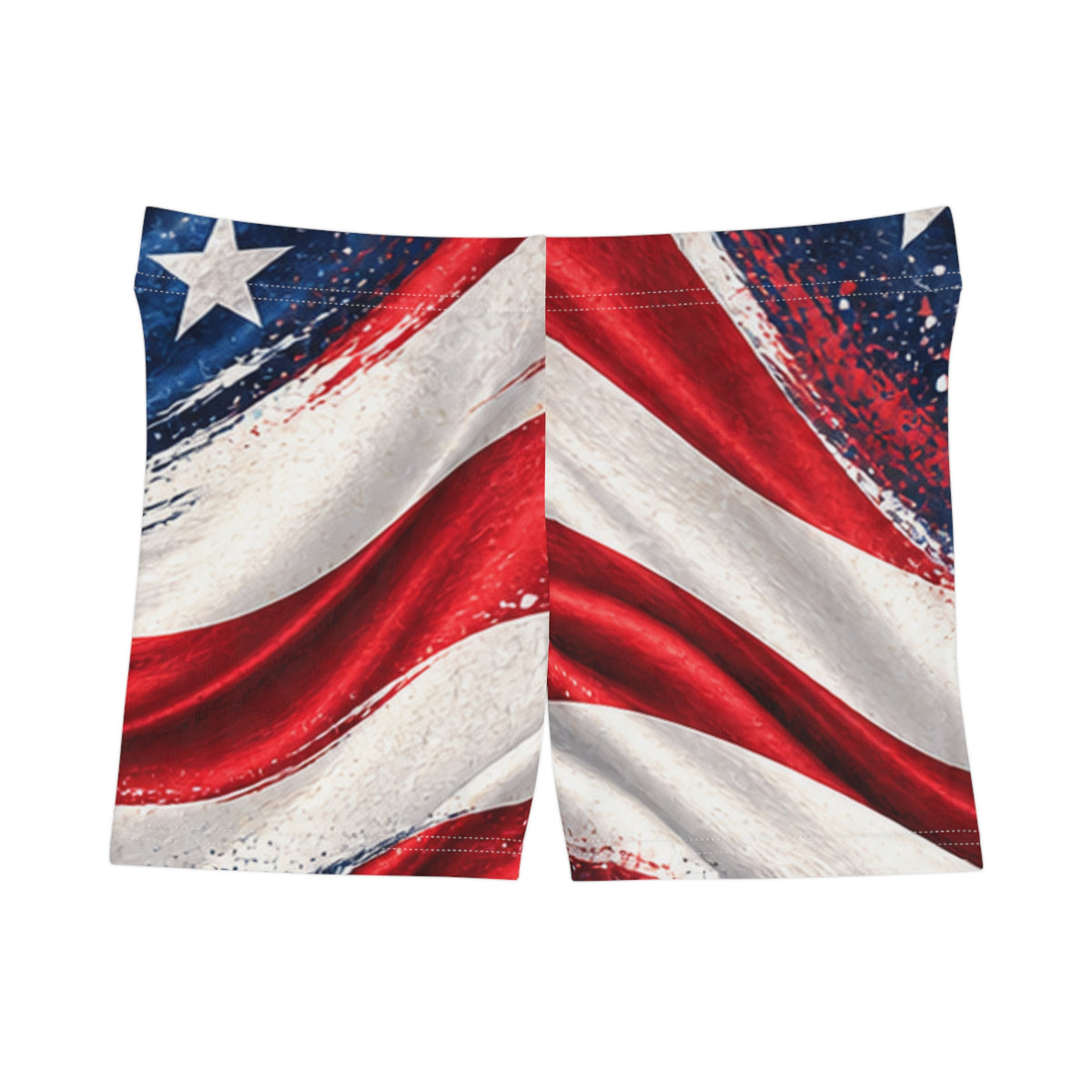 American Flag Women's Shorts — Northbound Supply Patriotic Red White & Blue All-Over Print