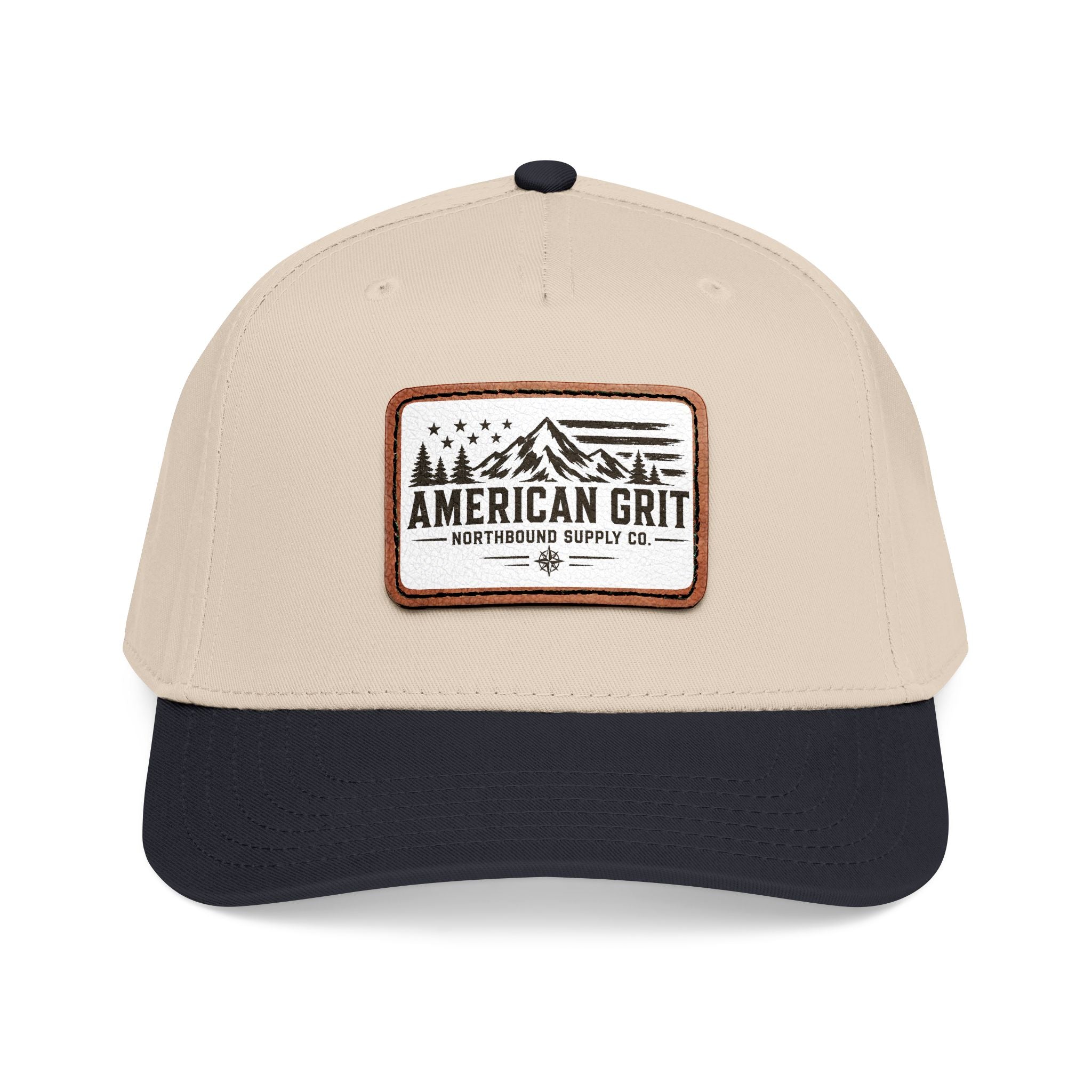 HP-003 American Grit Leather Patch Baseball Cap