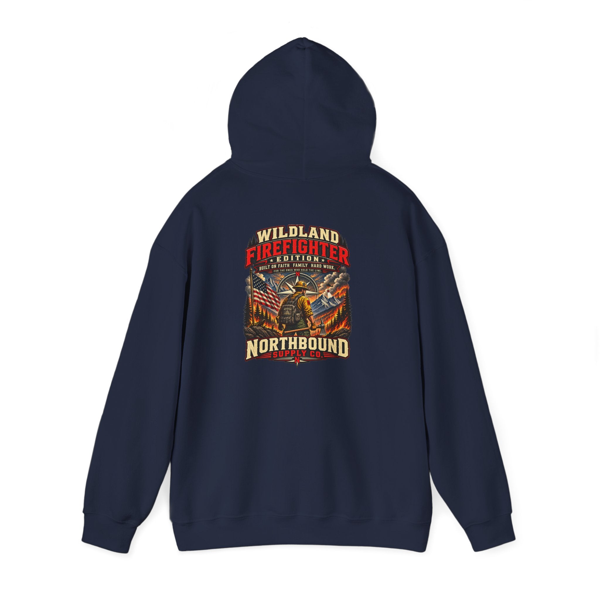Hoodie - Wildland Firefighter Emblem Pullover