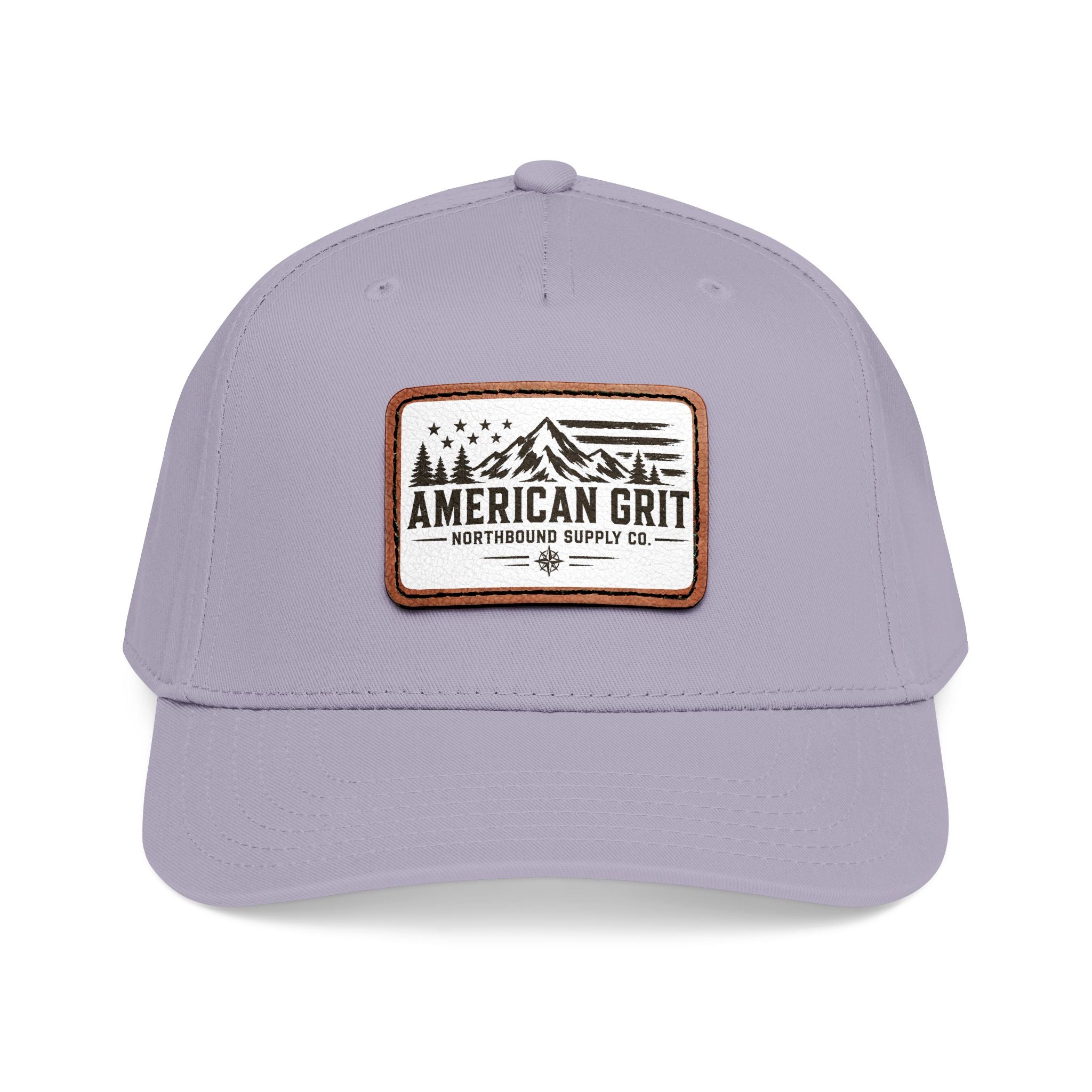 HP-003 American Grit Leather Patch Baseball Cap