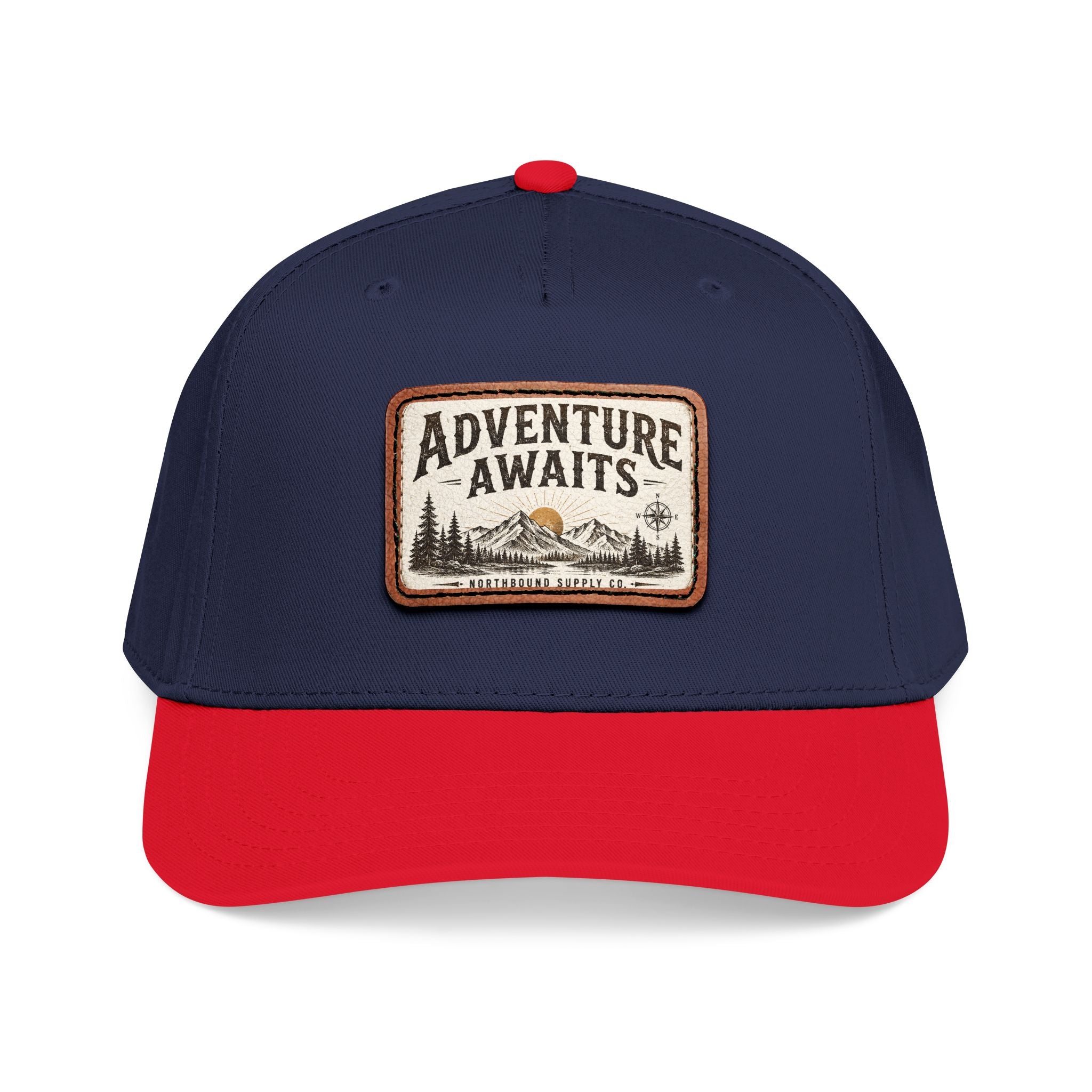 HP-002.5 Adventure Awaits Leather Patch Baseball Cap