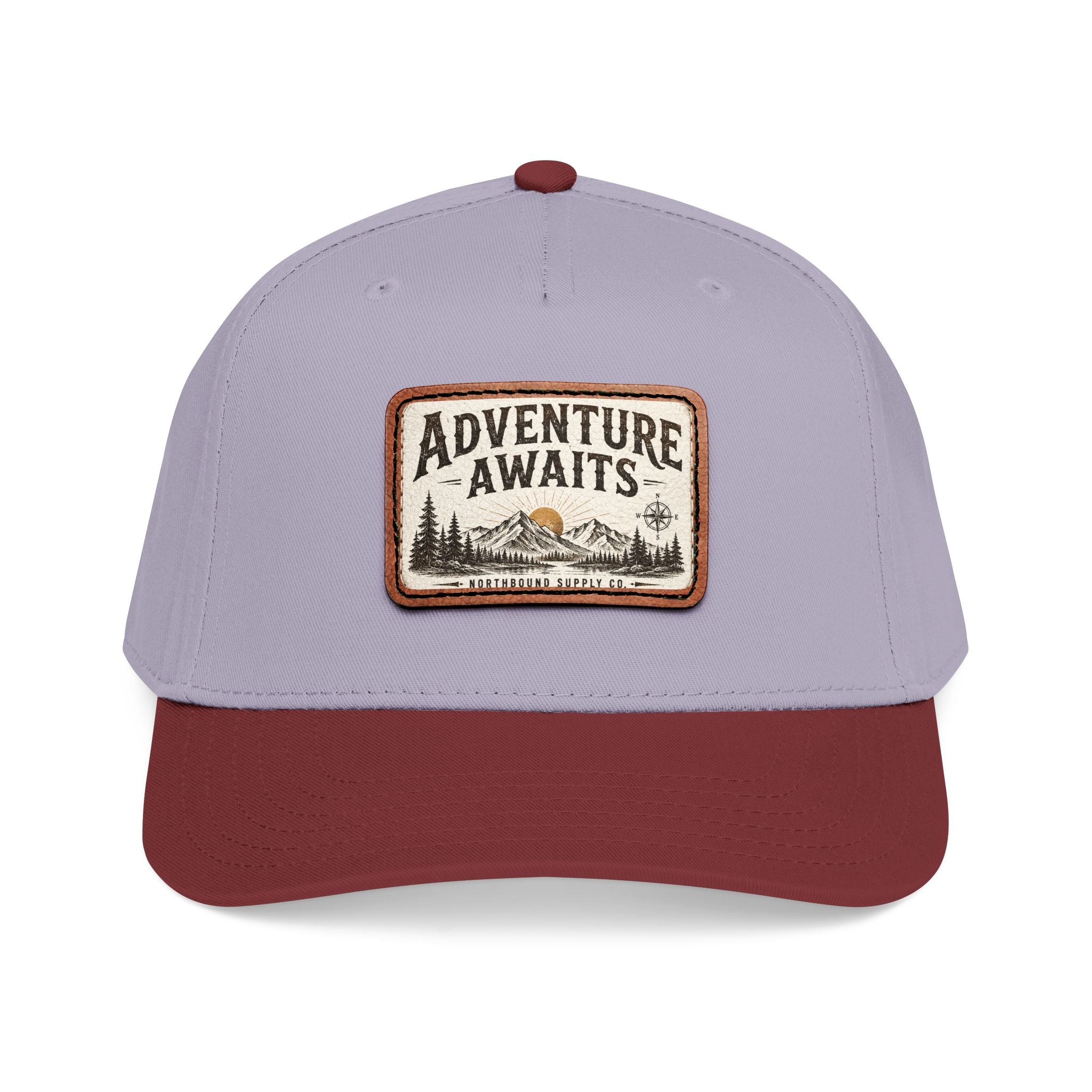HP-002.5 Adventure Awaits Leather Patch Baseball Cap