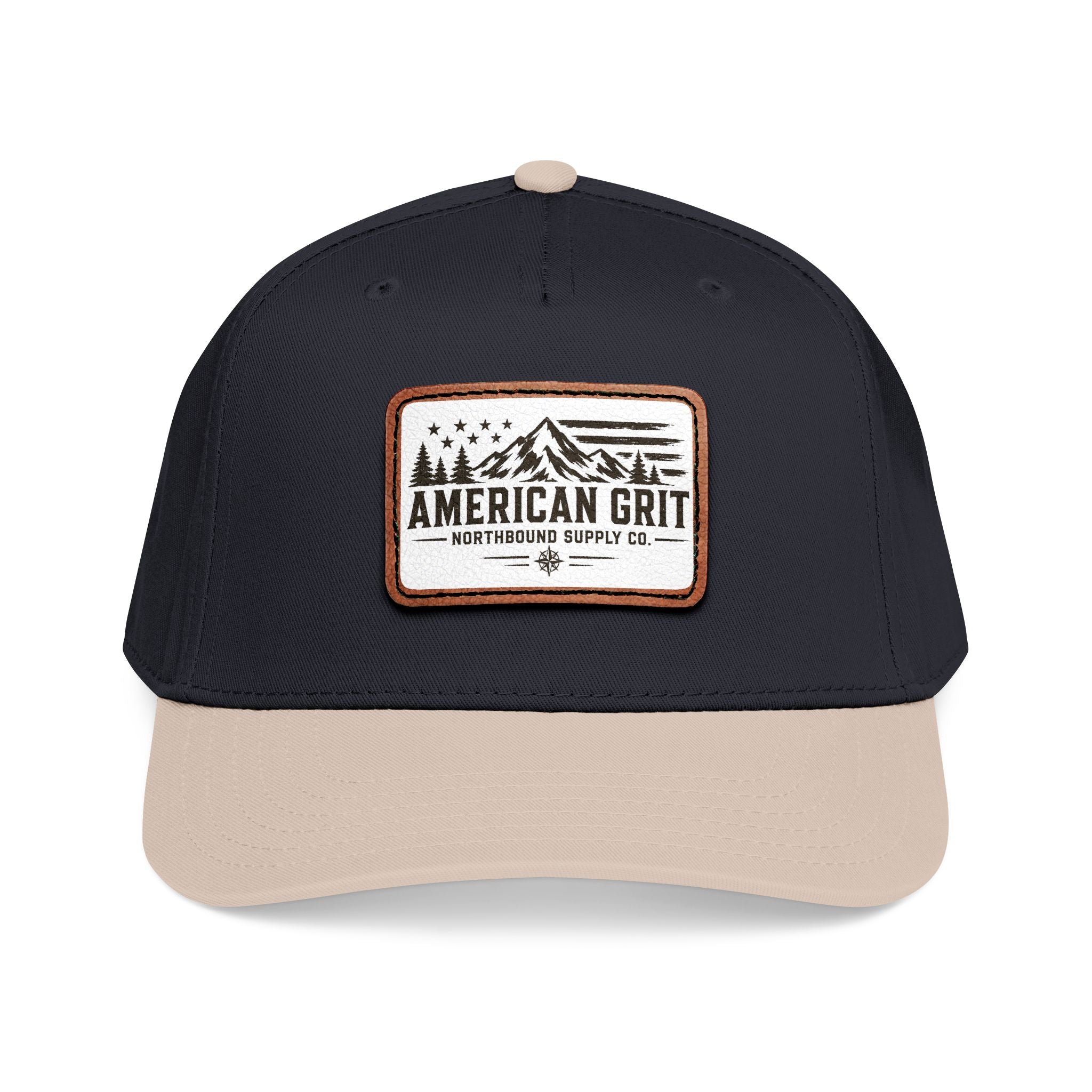 HP-003 American Grit Leather Patch Baseball Cap