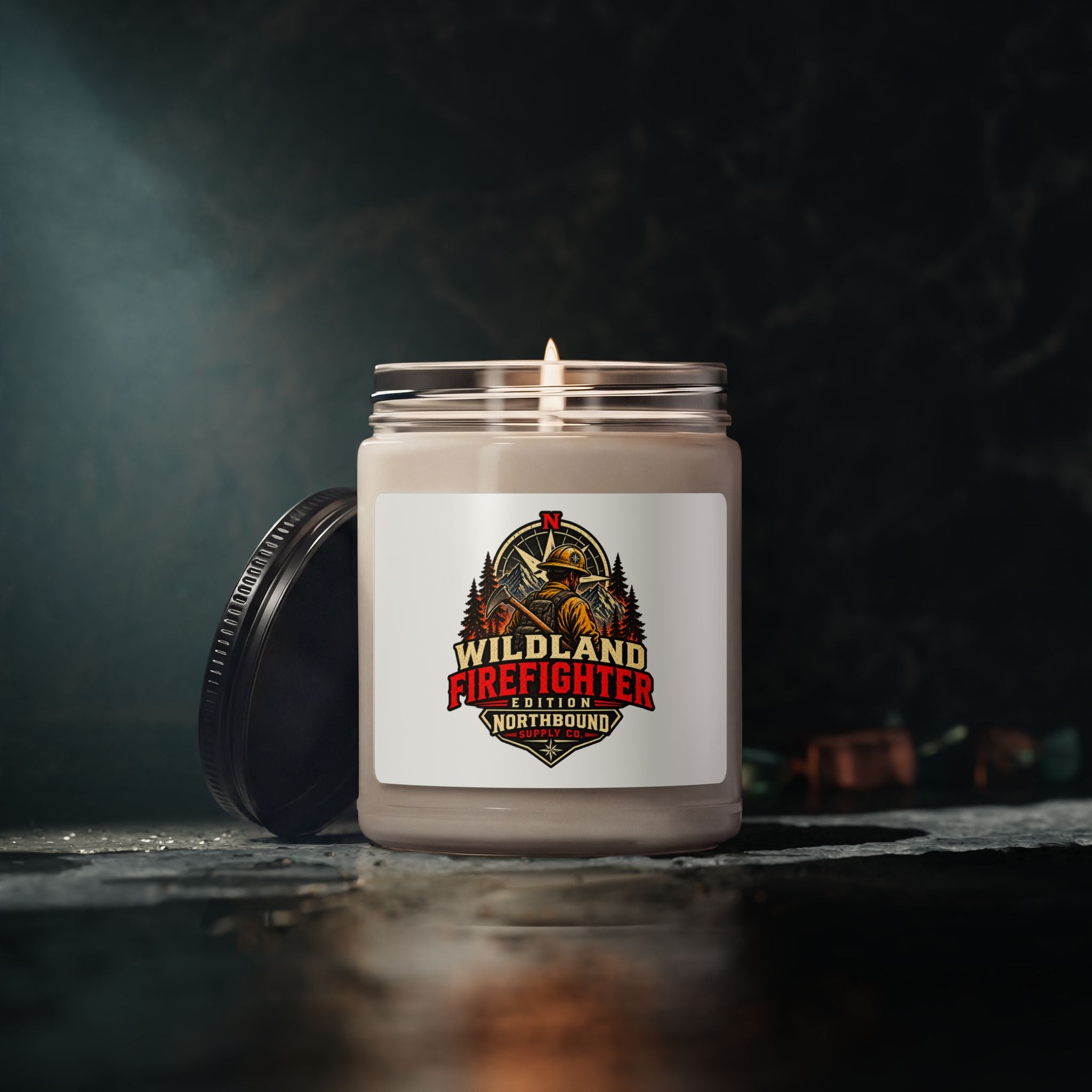 Wildland Firefighter Soy Candle – 9oz Scented Candle for Firefighters & First Responders