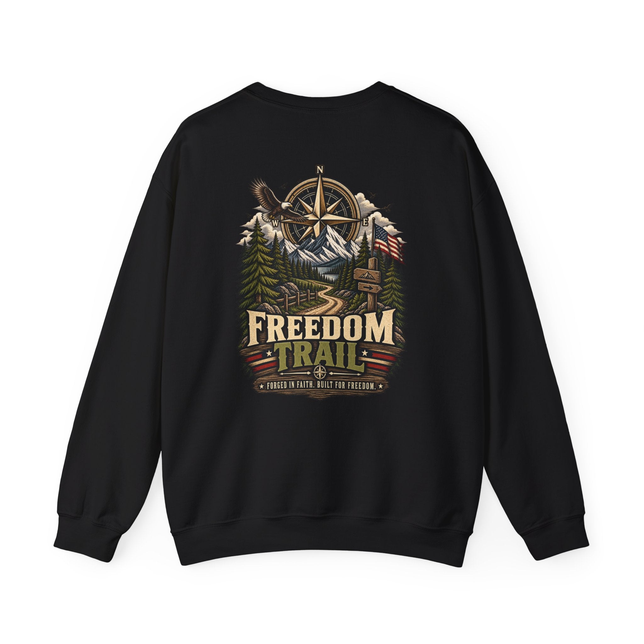 NS-002 Freedom Trail Crewneck Sweatshirt. Northbound Supply Co.