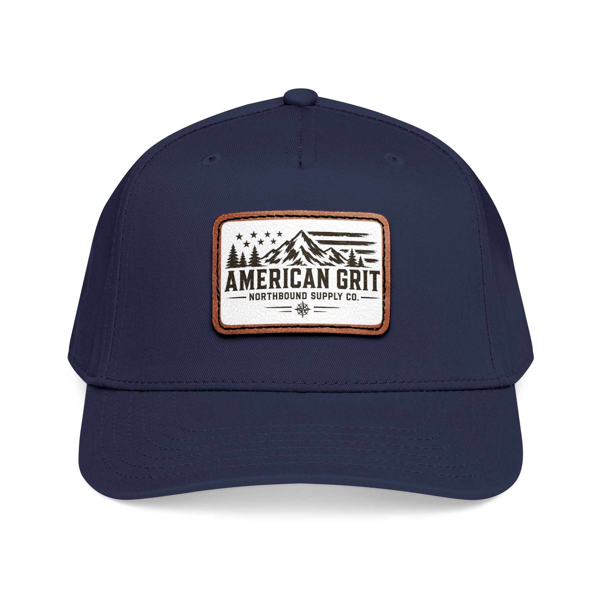HP-003 American Grit Leather Patch Baseball Cap