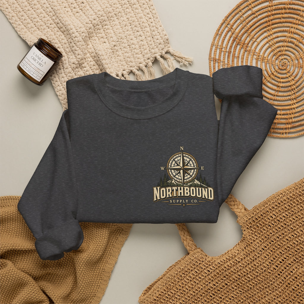 NS-006 American Grit Sweatshirt — Northbound Supply Co.Patriotic Eagle Compass Crewneck